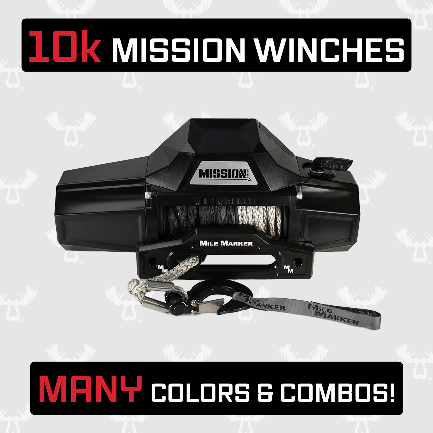 10,000 pound capacity Jeep and Bronco Recovery Winch