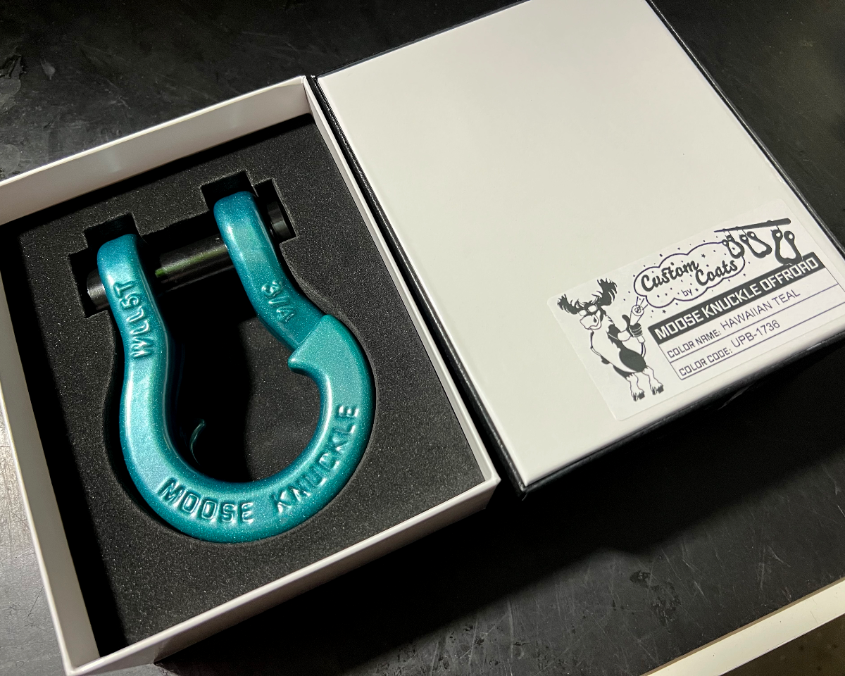 Hawaiian Teal Powder Coated Shackles