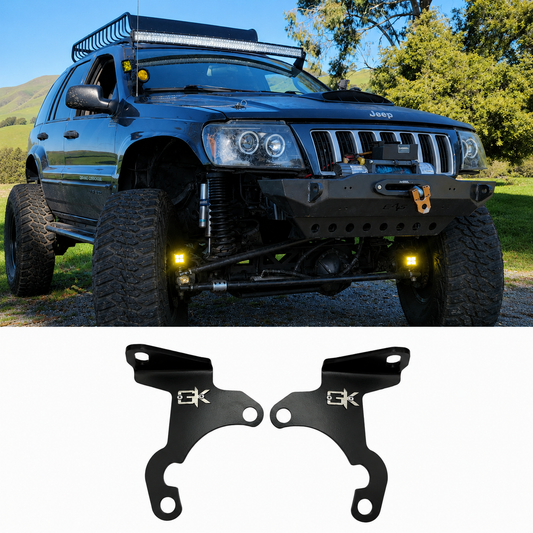 Jeep WJ Grand Cherokee Steerable Knuckle Pod Light Mounts (1999-2004)
