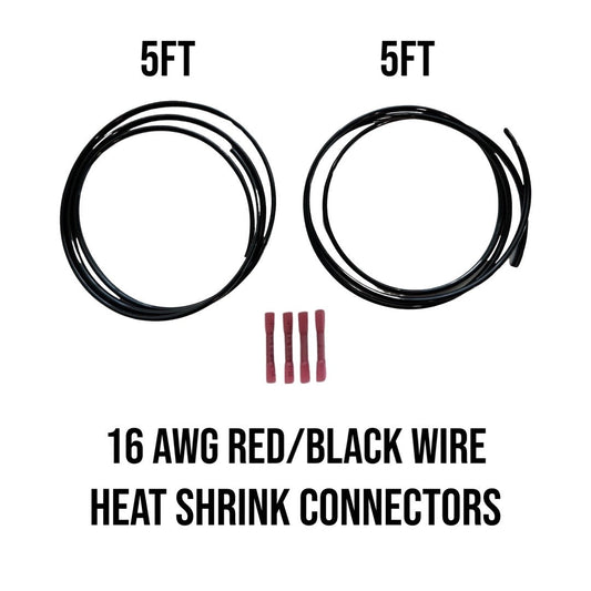 16 AWG "2 Lead" Wire Extension Kit (Red/Black)