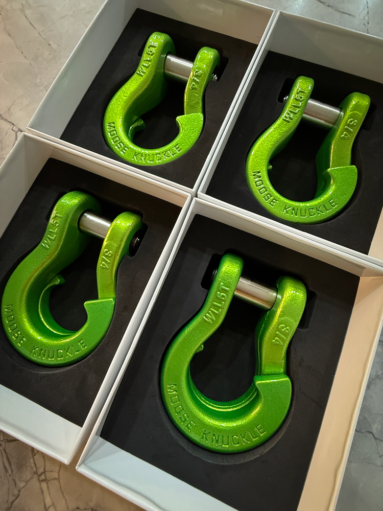 Jeep Mojito Custom Powder Coated Split Shackles