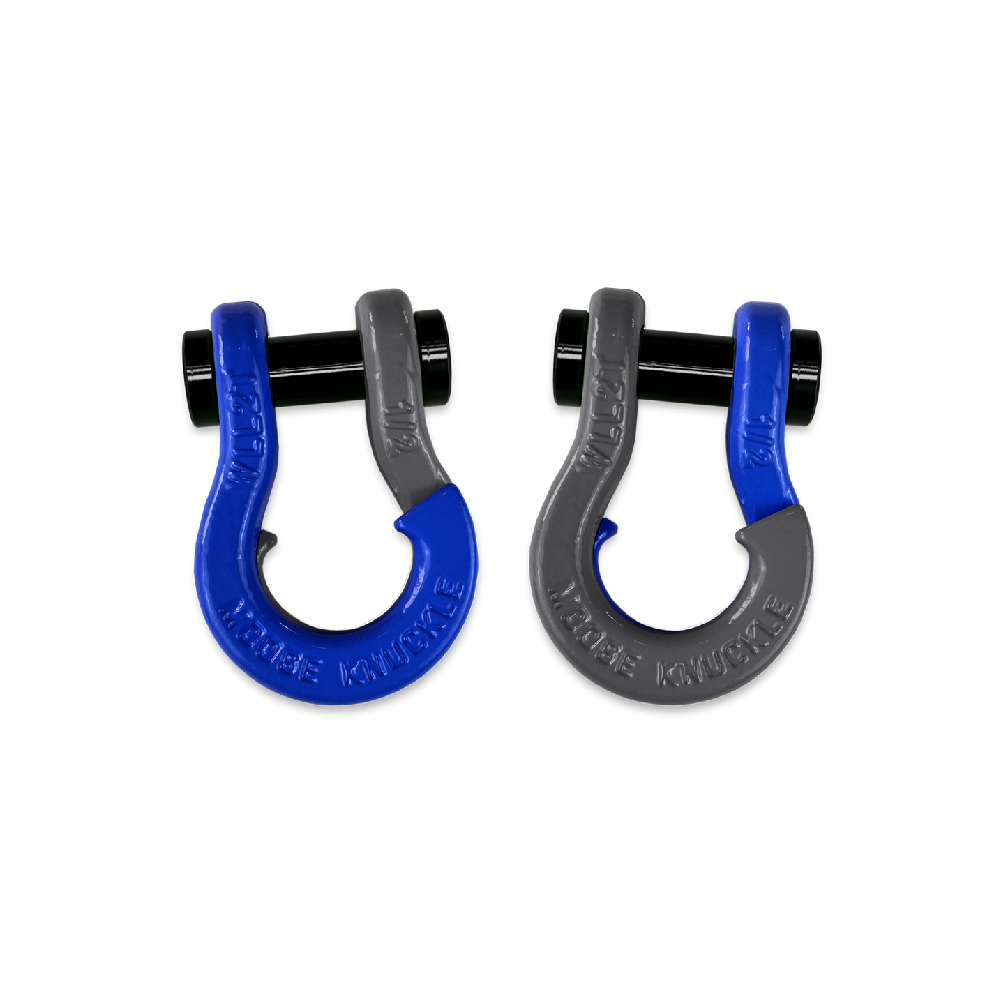 Jowl 1/2 inch SxS Split Shackle in Blue Balls and Gun Gray Combo