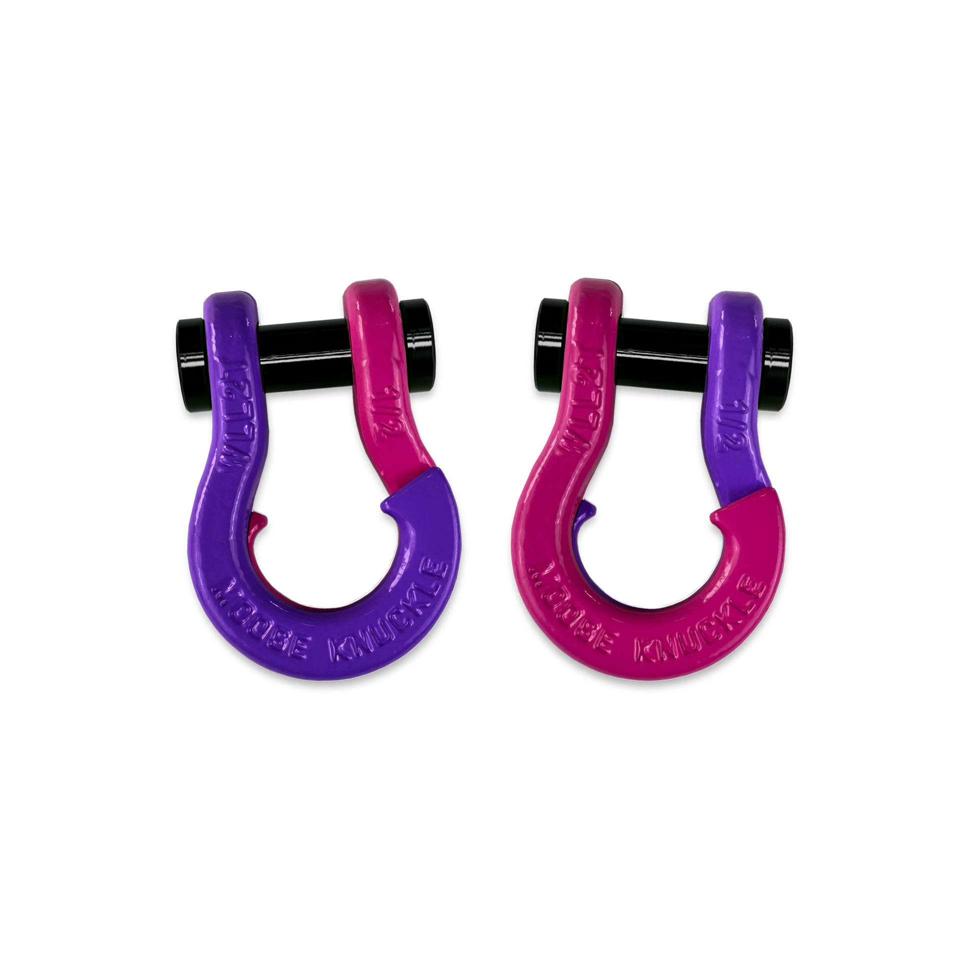 Jowl 1/2 inch SxS Split Shackle in Grape Escape and Pogo Pink Combo