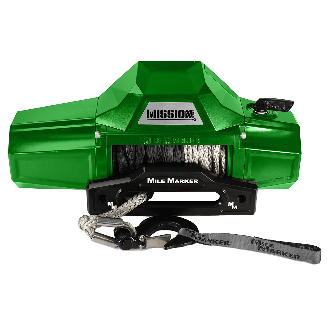 Electric Winch for Truck Mission Series 10k Scream Green