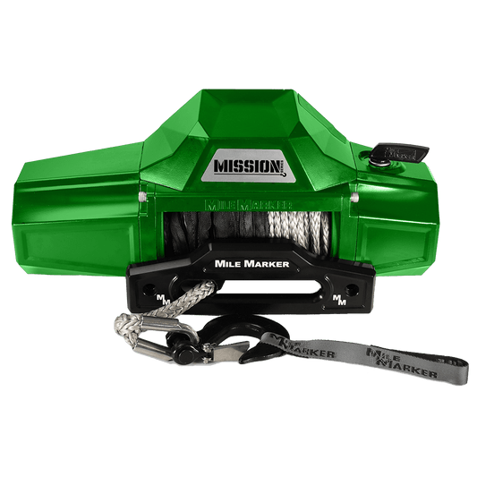 Winch Electric 12v 12000 Mission Series - Scream Green