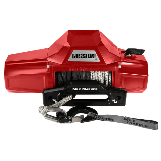 Electric Winch 12V - Mission Winch Series 12k TNT Red