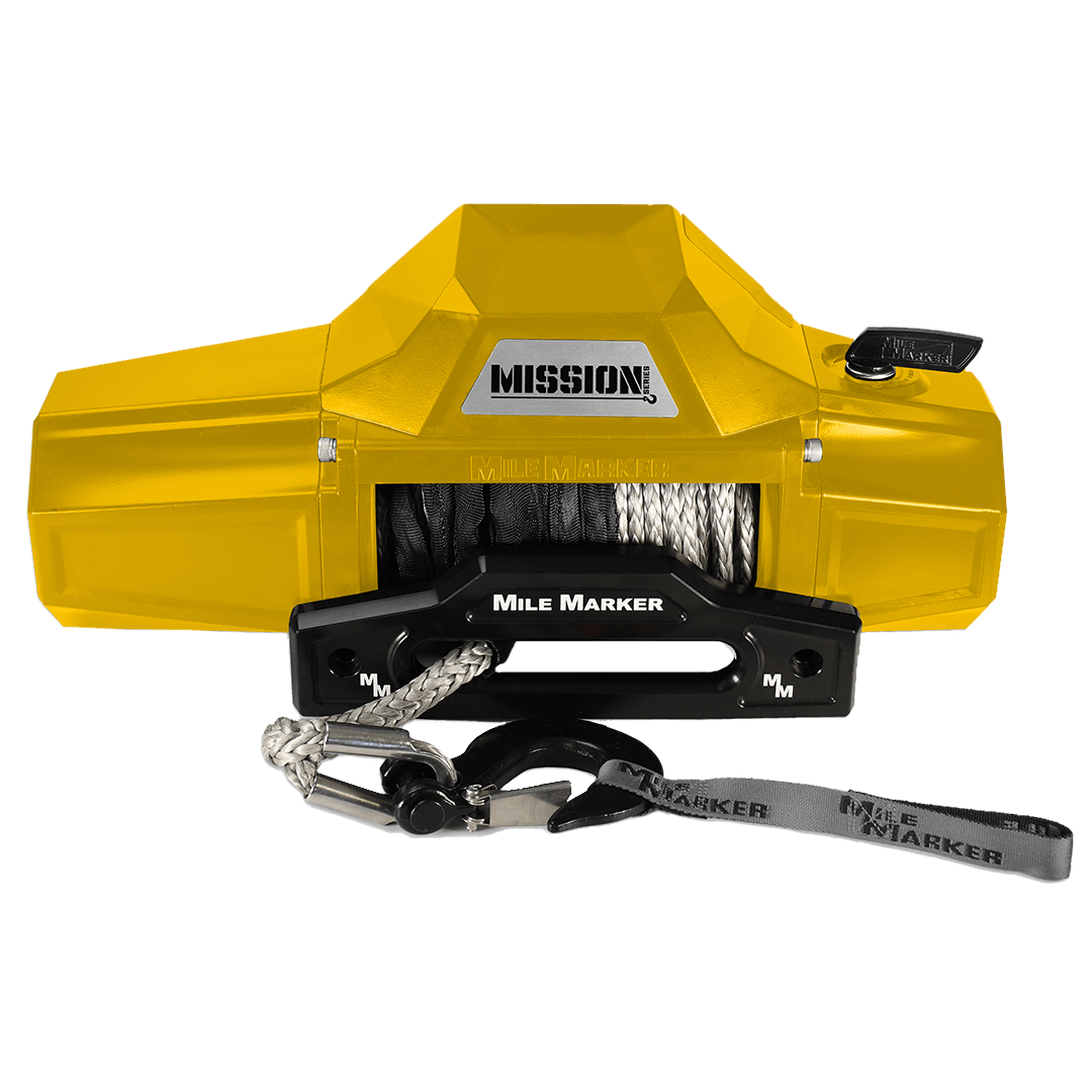 Mission Series 10000lb Electric Winch - Sunshine Yellow