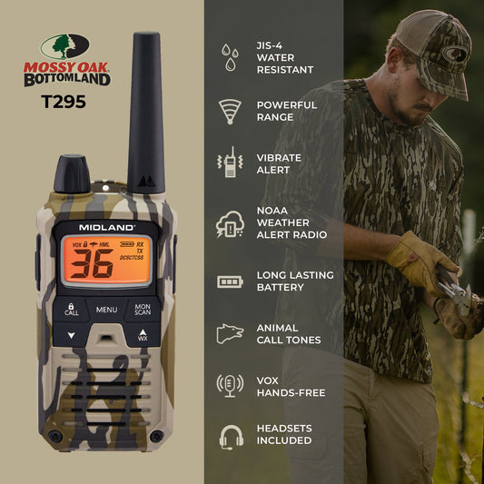 T295 X-Talker GMRS Walkie Talkie 2-Pack Camo - T295VP4