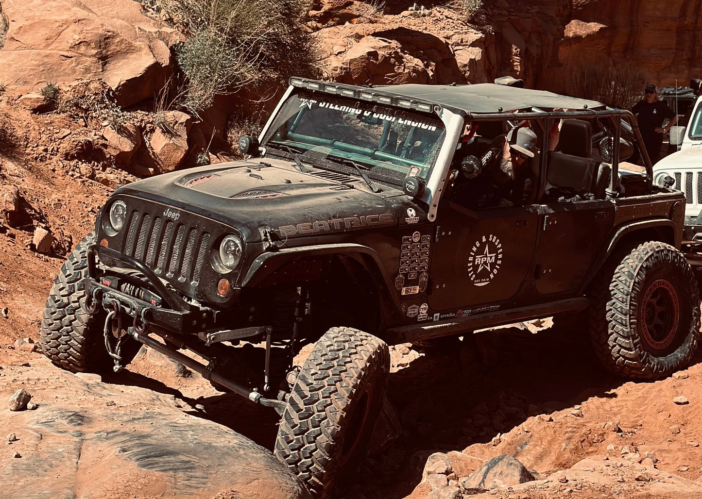 Jeep Wrangler JK Windshield Mount for Hyperion V48 - Raw Aluminum