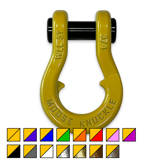 Jowl D-Ring Tow Recovery Shackle | Detonator Yellow