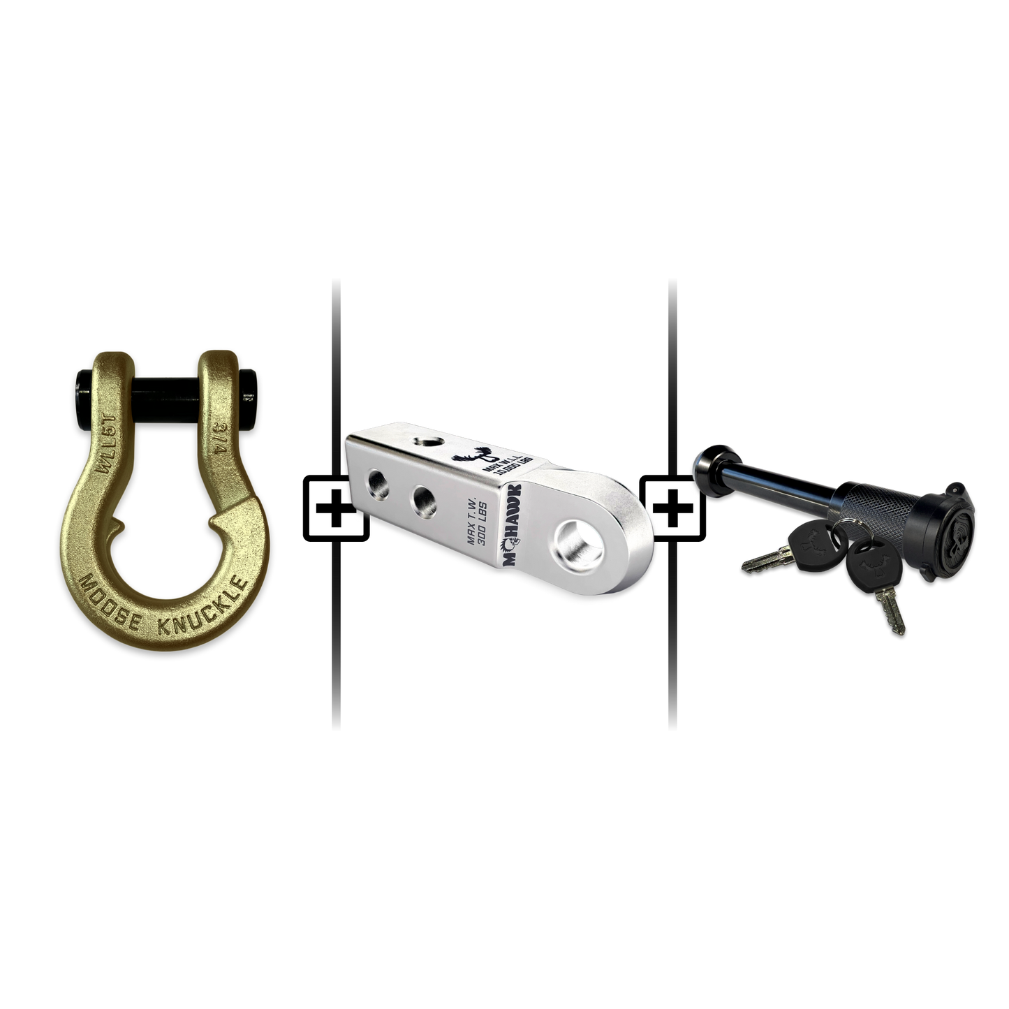 Jowl® 3/4 Split Shackle® Mohawk 2.0 Receiver and Hitch Pin Bundle