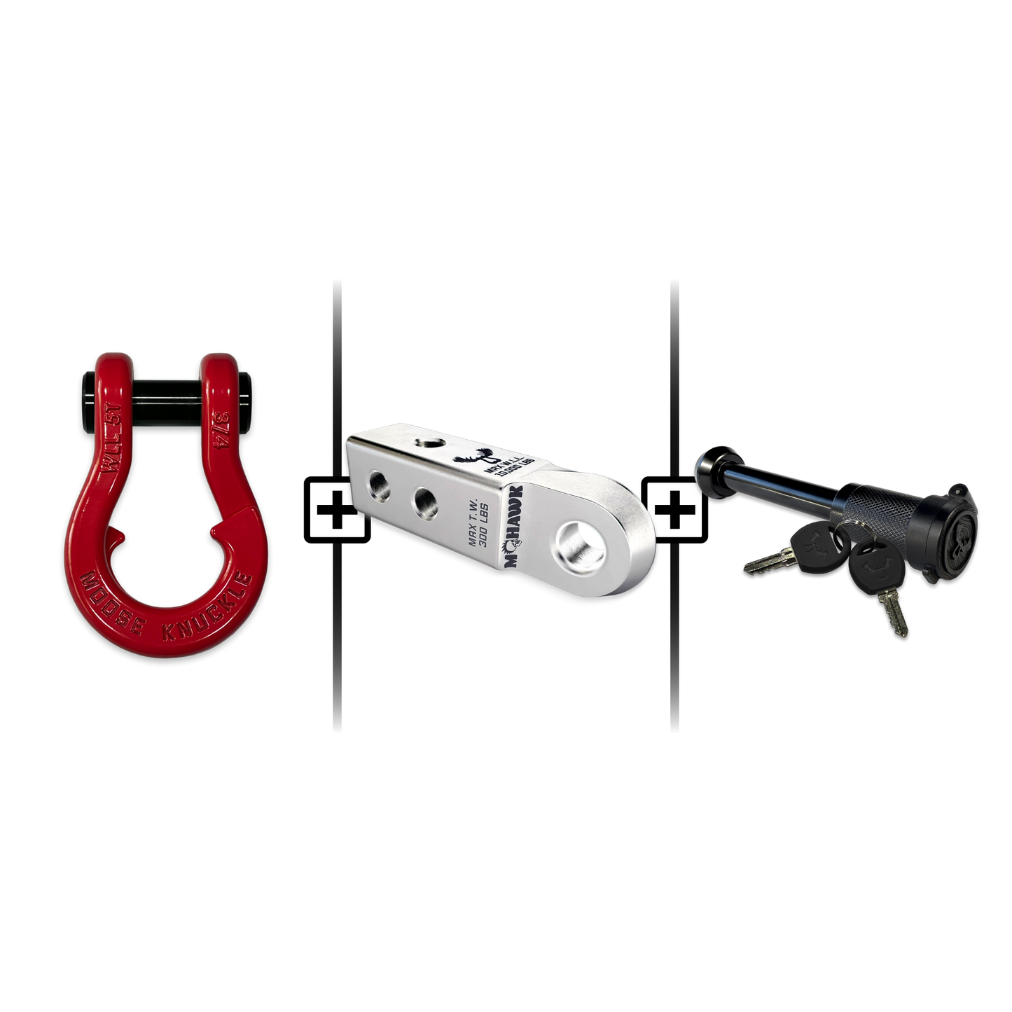 Jowl® 3/4 Split Shackle® Mohawk 2.0 Receiver and Hitch Pin Bundle