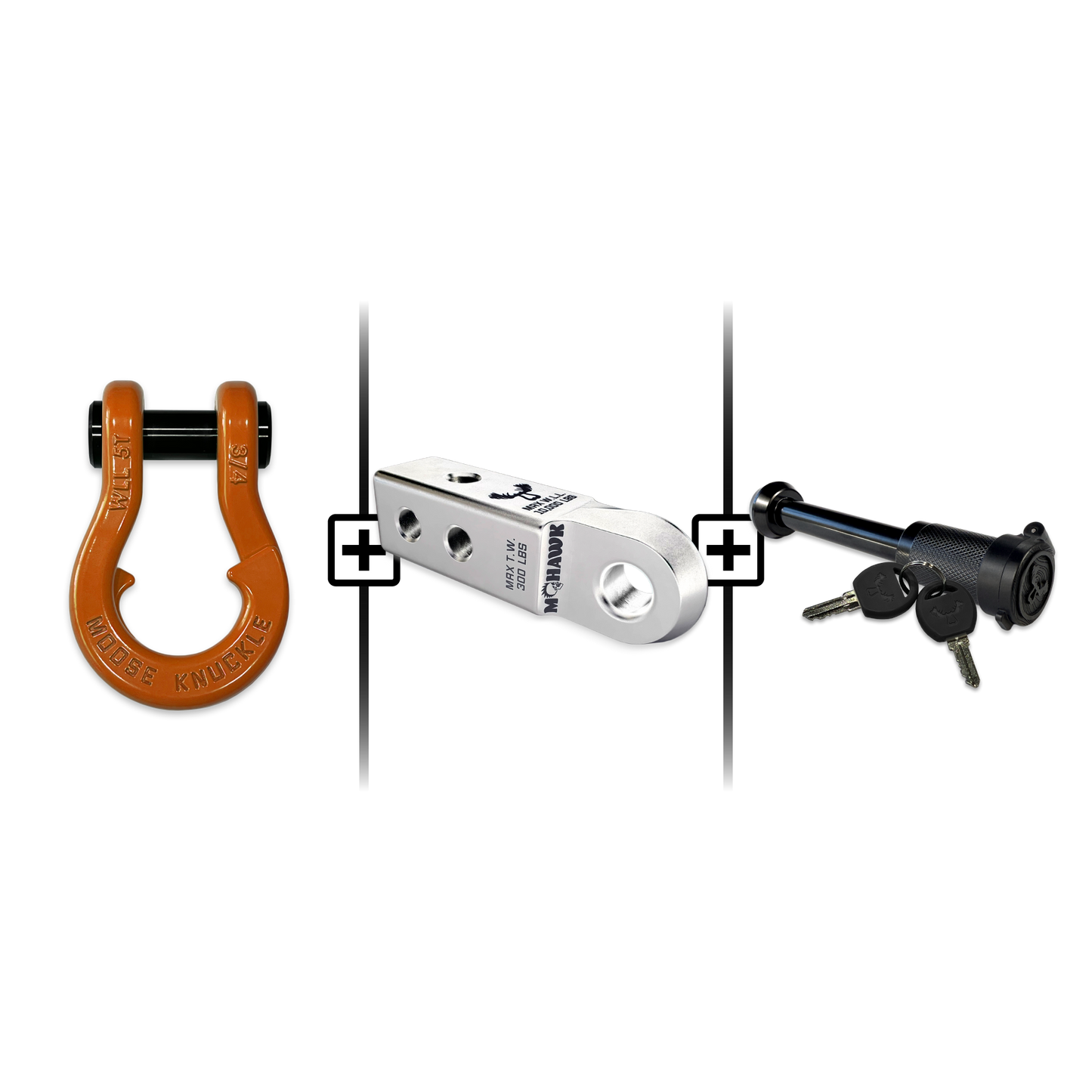 Jowl® 3/4 Split Shackle® Mohawk 2.0 Receiver and Hitch Pin Bundle