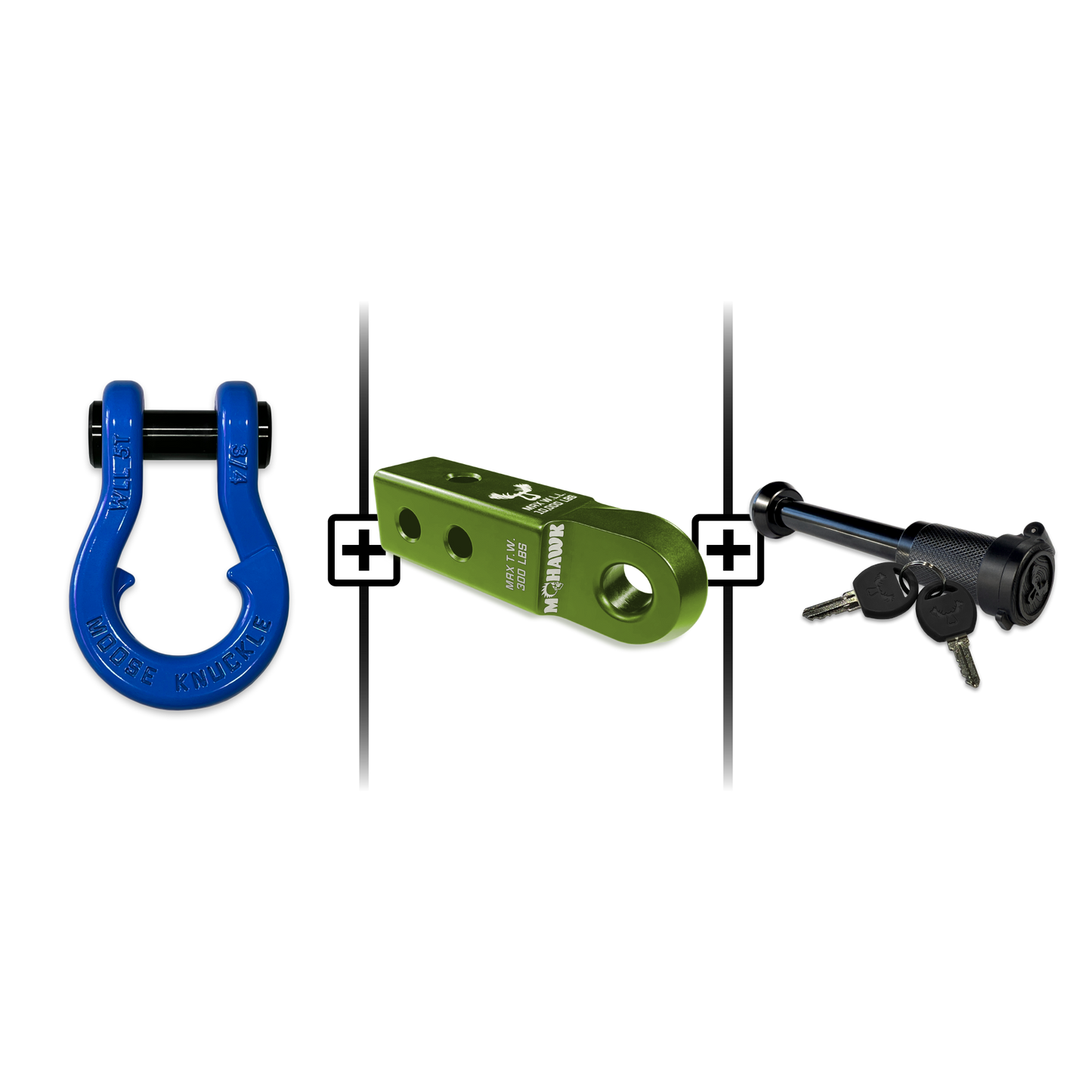 Jowl® 3/4 Split Shackle® Mohawk 2.0 Receiver and Hitch Pin Bundle