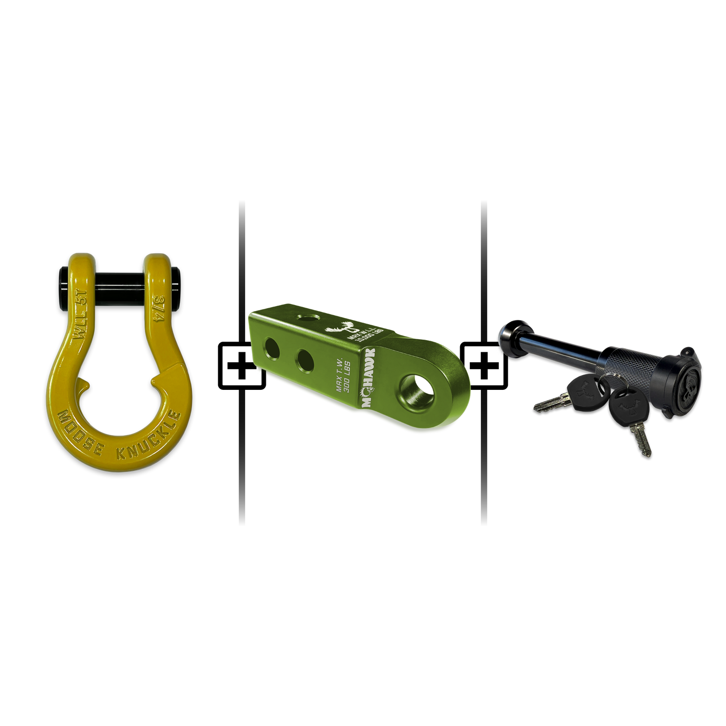 Jowl® 3/4 Split Shackle® Mohawk 2.0 Receiver and Hitch Pin Bundle