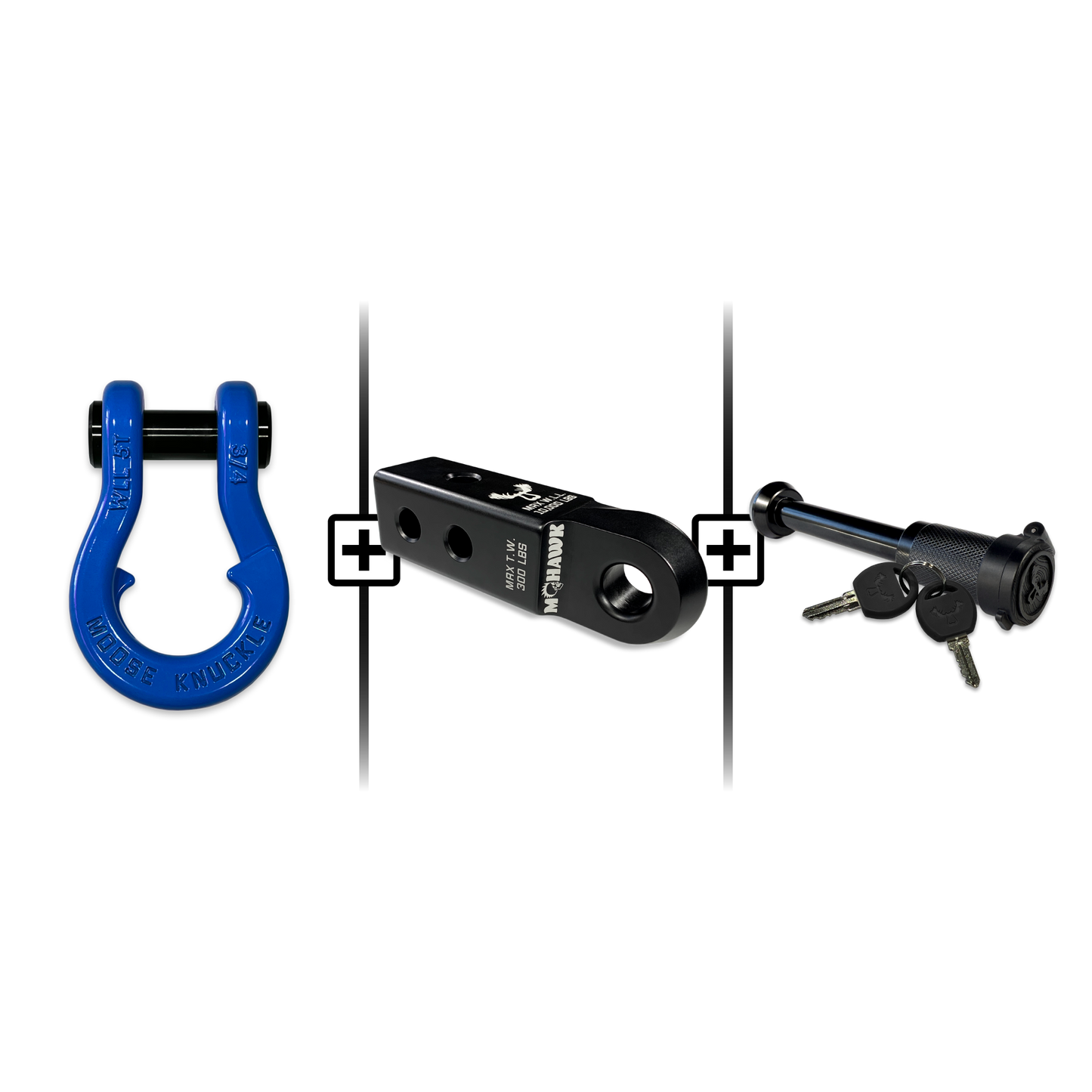 Jowl® 3/4 Split Shackle® Mohawk 2.0 Receiver and Hitch Pin Bundle
