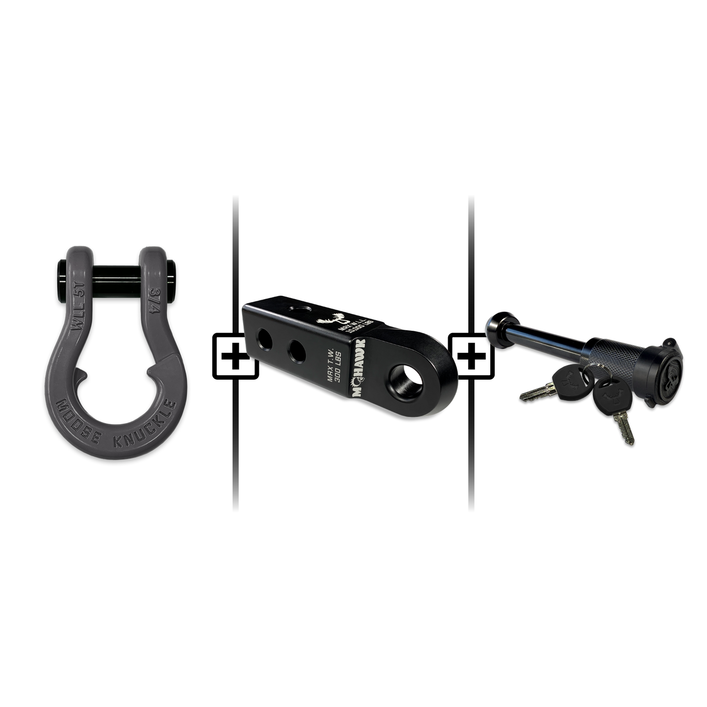 Jowl® 3/4 Split Shackle® Mohawk 2.0 Receiver and Hitch Pin Bundle
