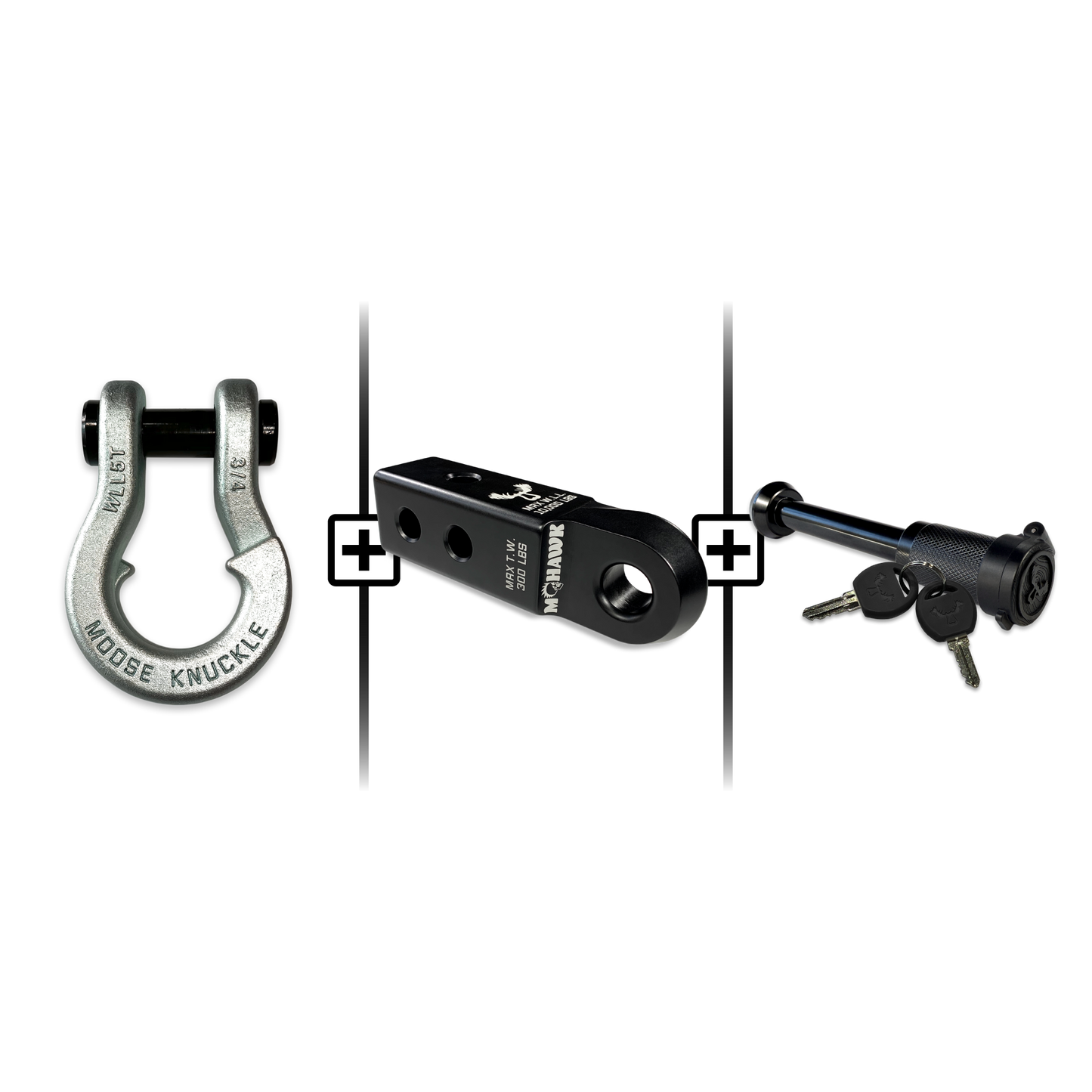 Jowl® 3/4 Split Shackle® Mohawk 2.0 Receiver and Hitch Pin Bundle