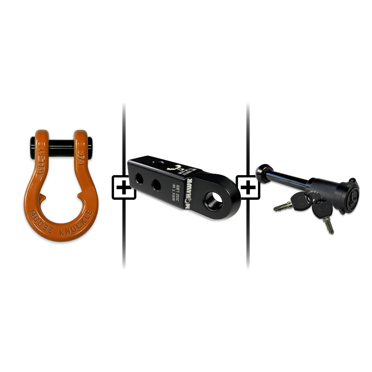 Jowl® 3/4 Split Shackle® Mohawk 2.0 Receiver and Hitch Pin Bundle