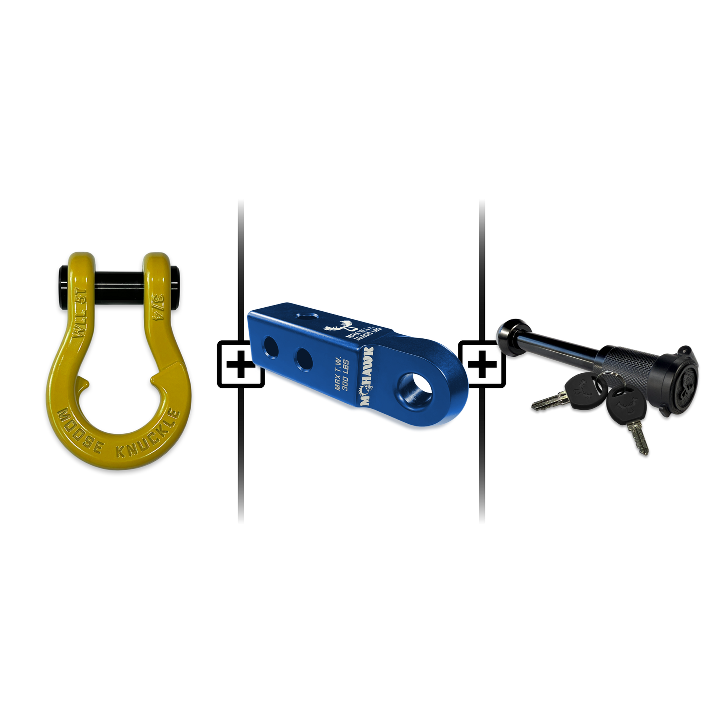 Jowl® 3/4 Split Shackle® Mohawk 2.0 Receiver and Hitch Pin Bundle