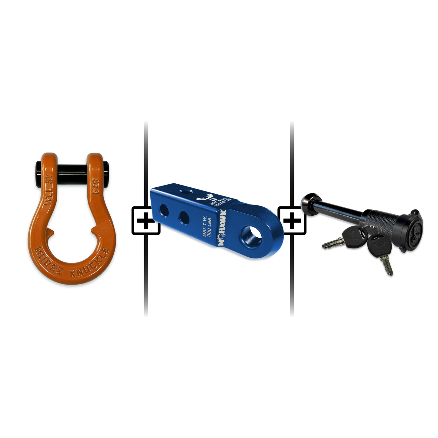 Jowl® 3/4 Split Shackle® Mohawk 2.0 Receiver and Hitch Pin Bundle