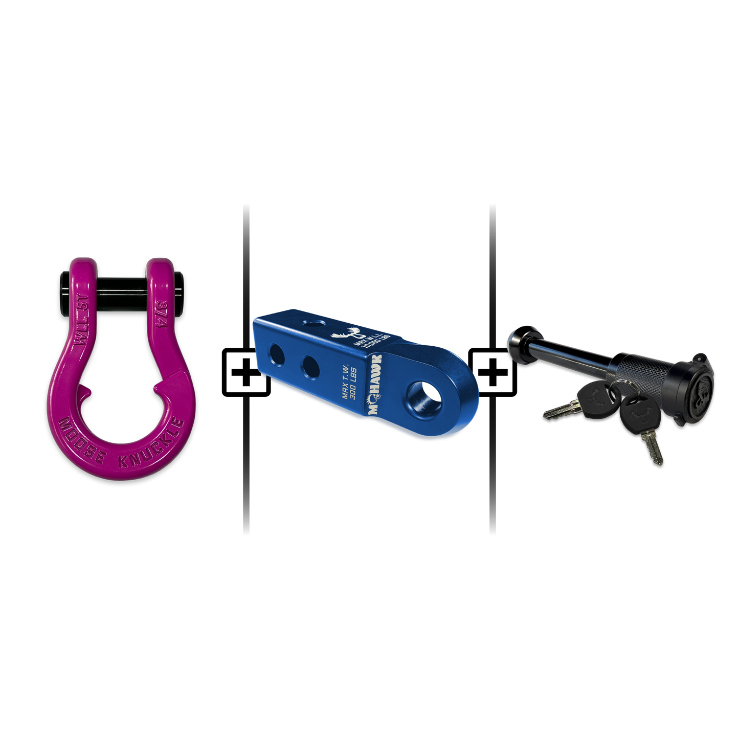 Jowl® 3/4 Split Shackle® Mohawk 2.0 Receiver and Hitch Pin Bundle