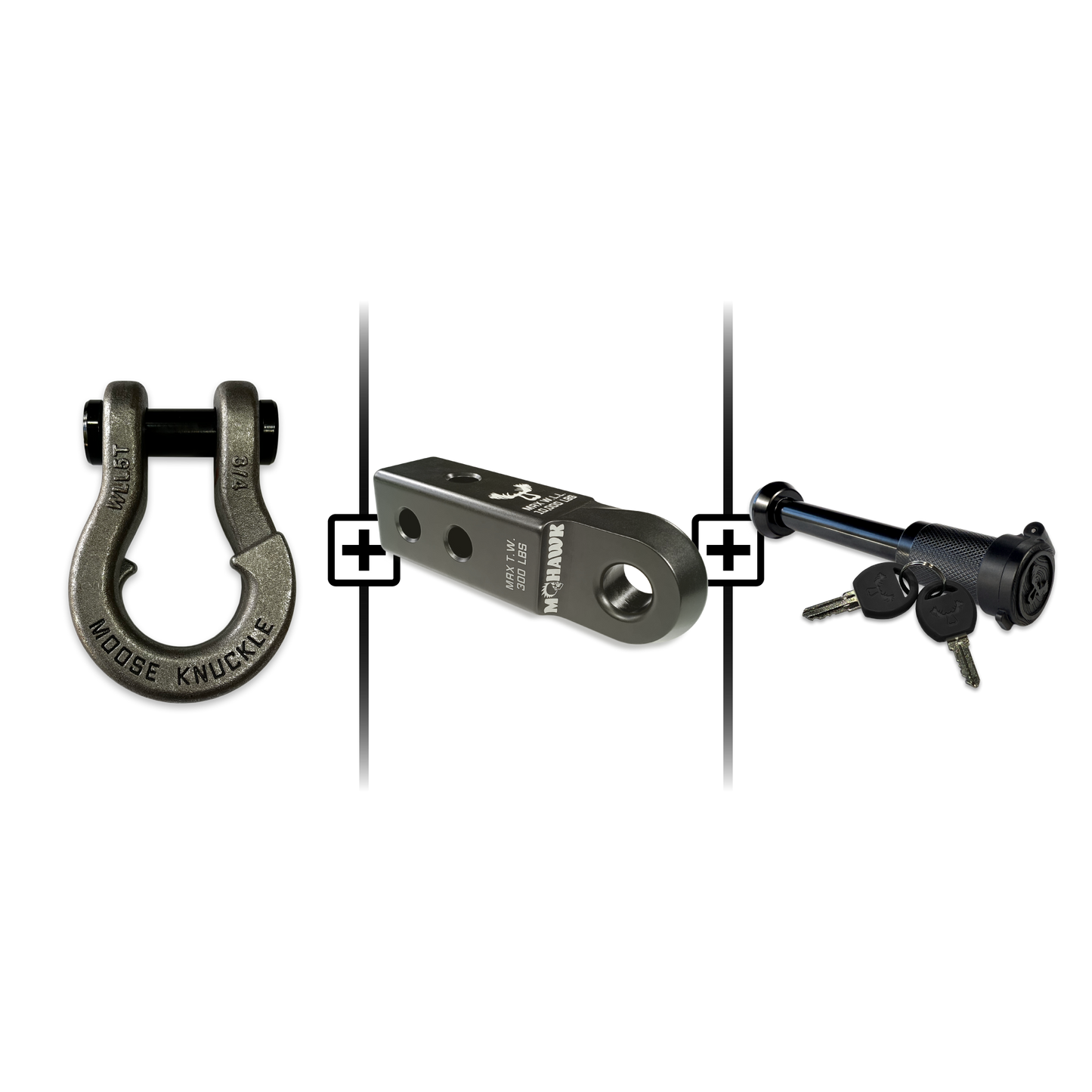 Jowl® 3/4 Split Shackle® Mohawk 2.0 Receiver and Hitch Pin Bundle