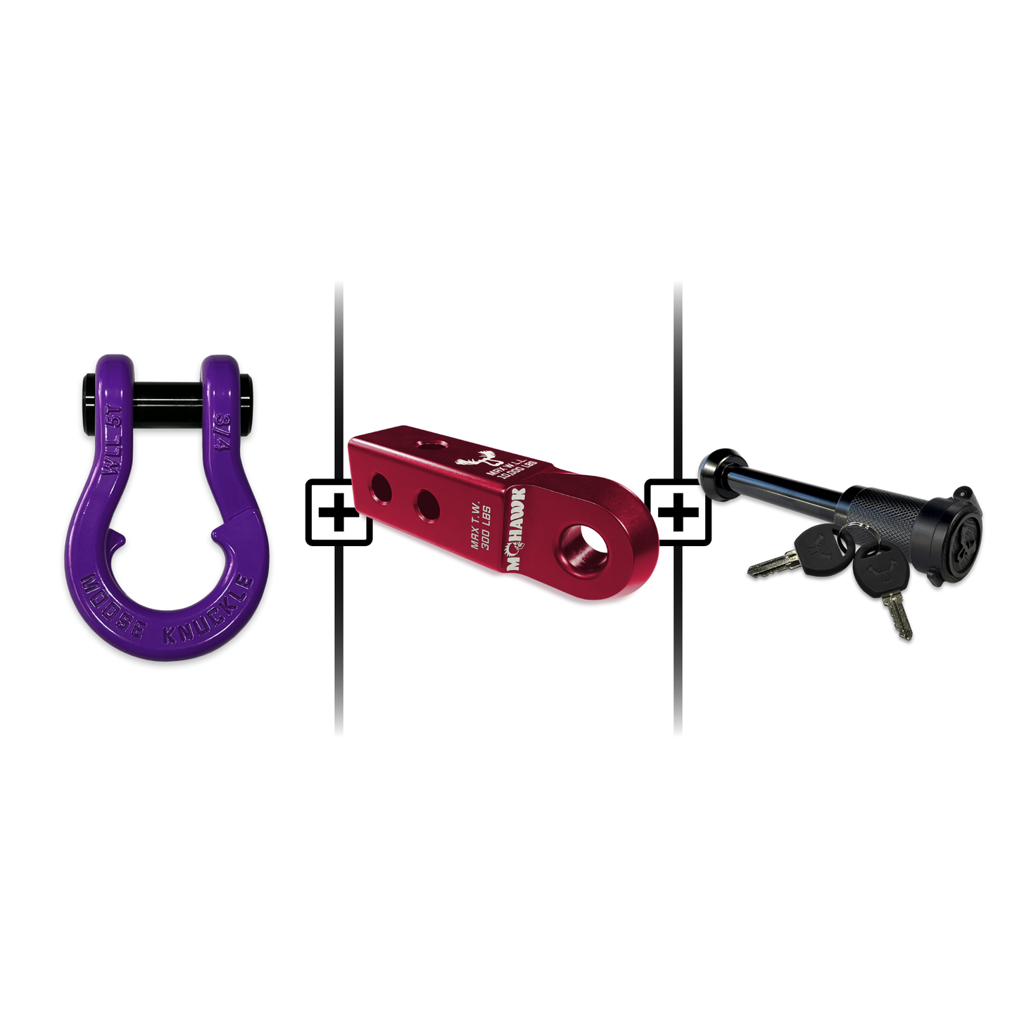 Jowl® 3/4 Split Shackle® Mohawk 2.0 Receiver and Hitch Pin Bundle