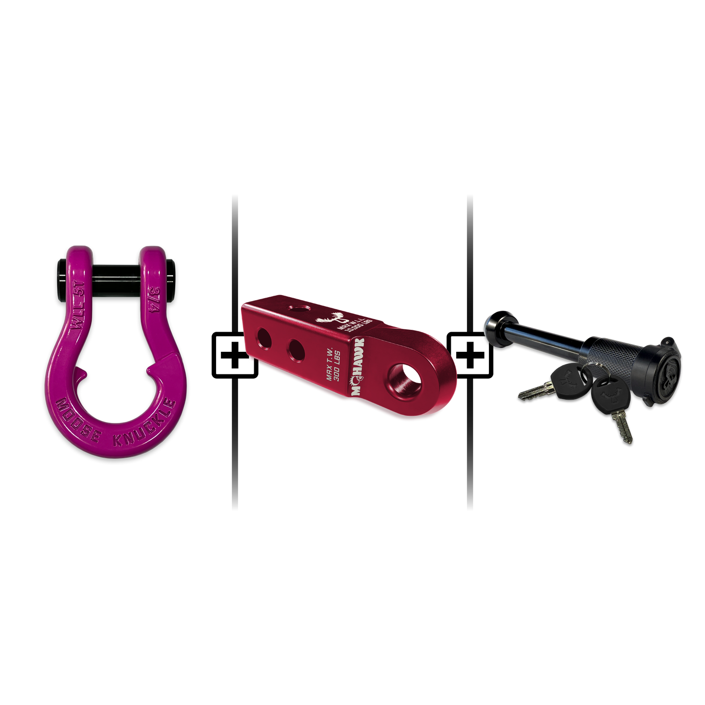 Jowl® 3/4 Split Shackle® Mohawk 2.0 Receiver and Hitch Pin Bundle