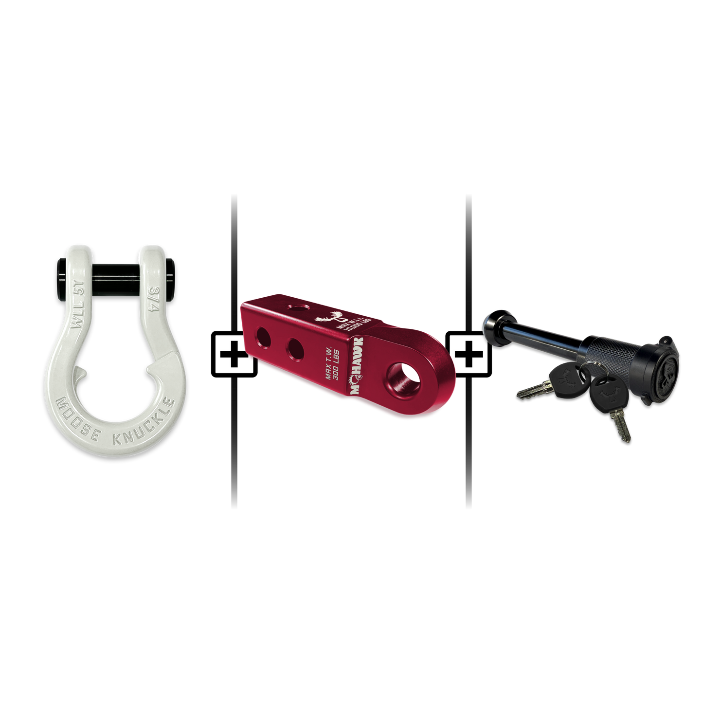 Jowl® 3/4 Split Shackle® Mohawk 2.0 Receiver and Hitch Pin Bundle