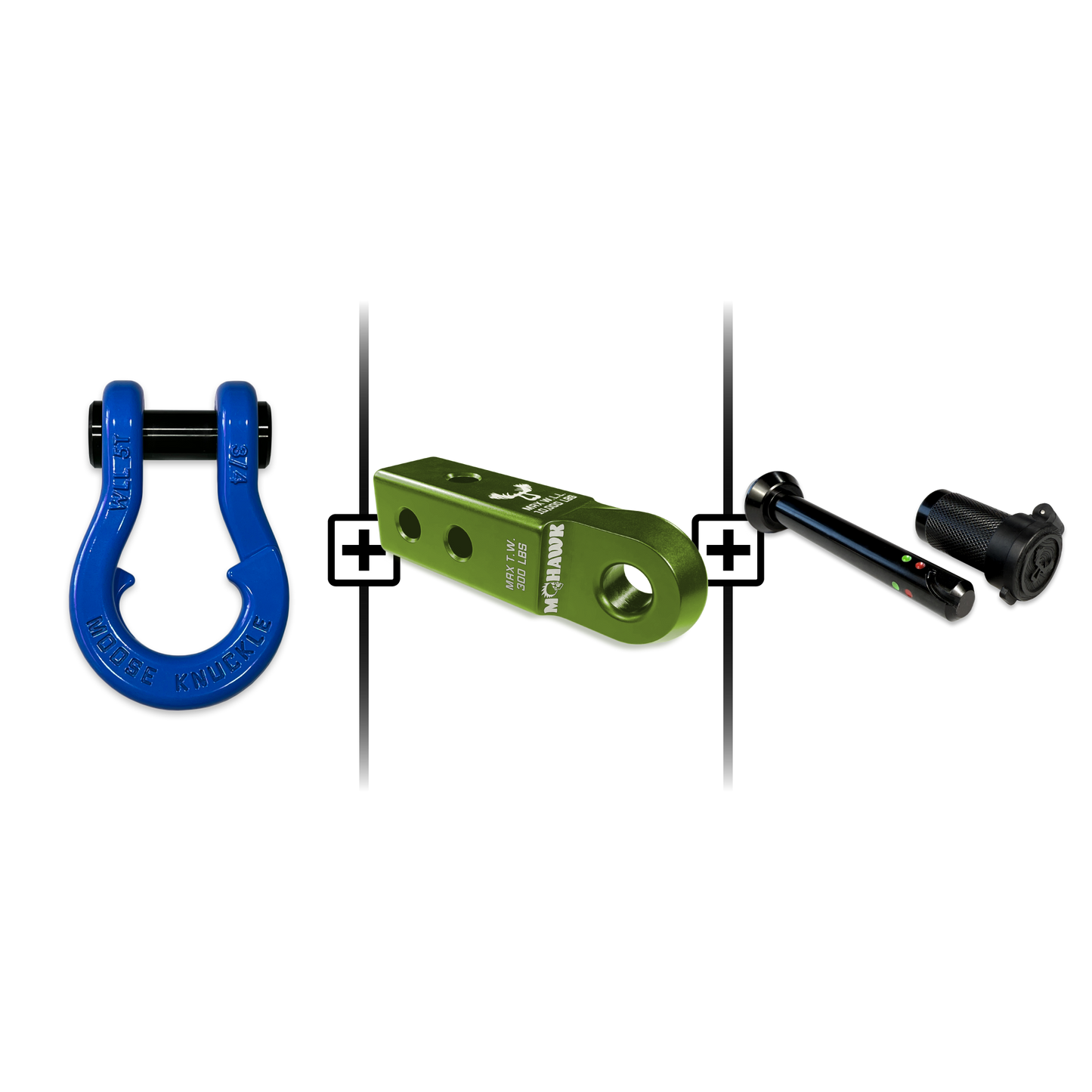 Jowl® 3/4 Split Shackle® Mohawk 2.0 Receiver and Hitch Pin Bundle