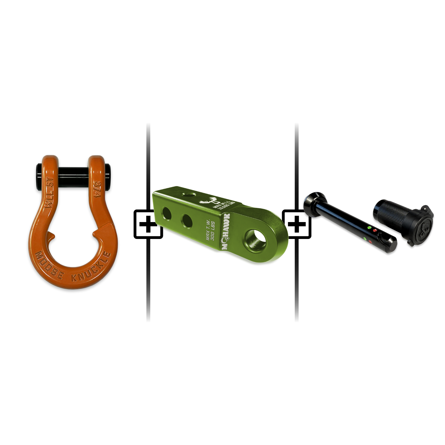 Jowl® 3/4 Split Shackle® Mohawk 2.0 Receiver and Hitch Pin Bundle