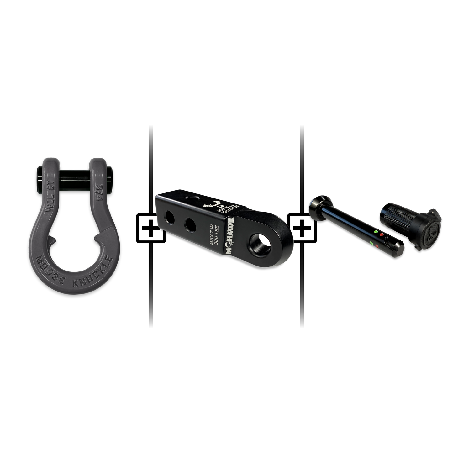 Jowl® 3/4 Split Shackle® Mohawk 2.0 Receiver and Hitch Pin Bundle