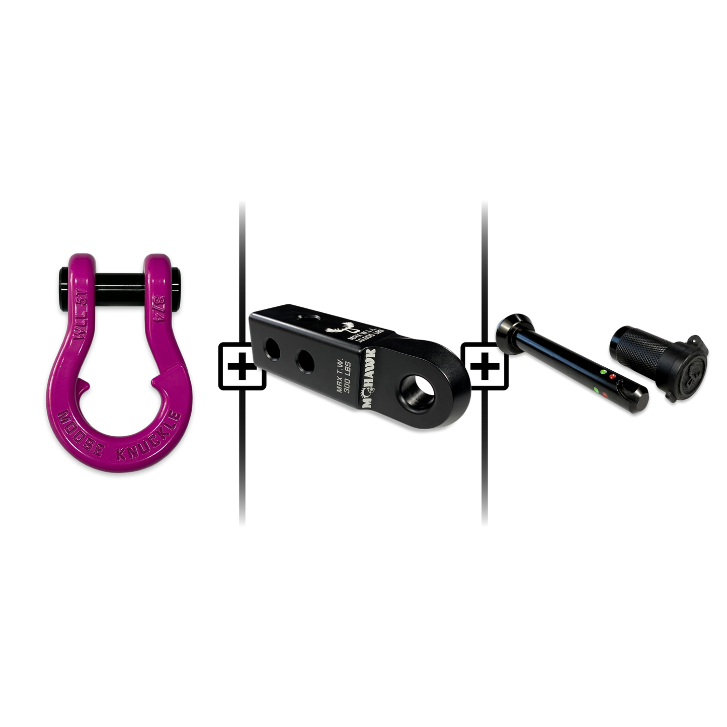Jowl® 3/4 Split Shackle® Mohawk 2.0 Receiver and Hitch Pin Bundle