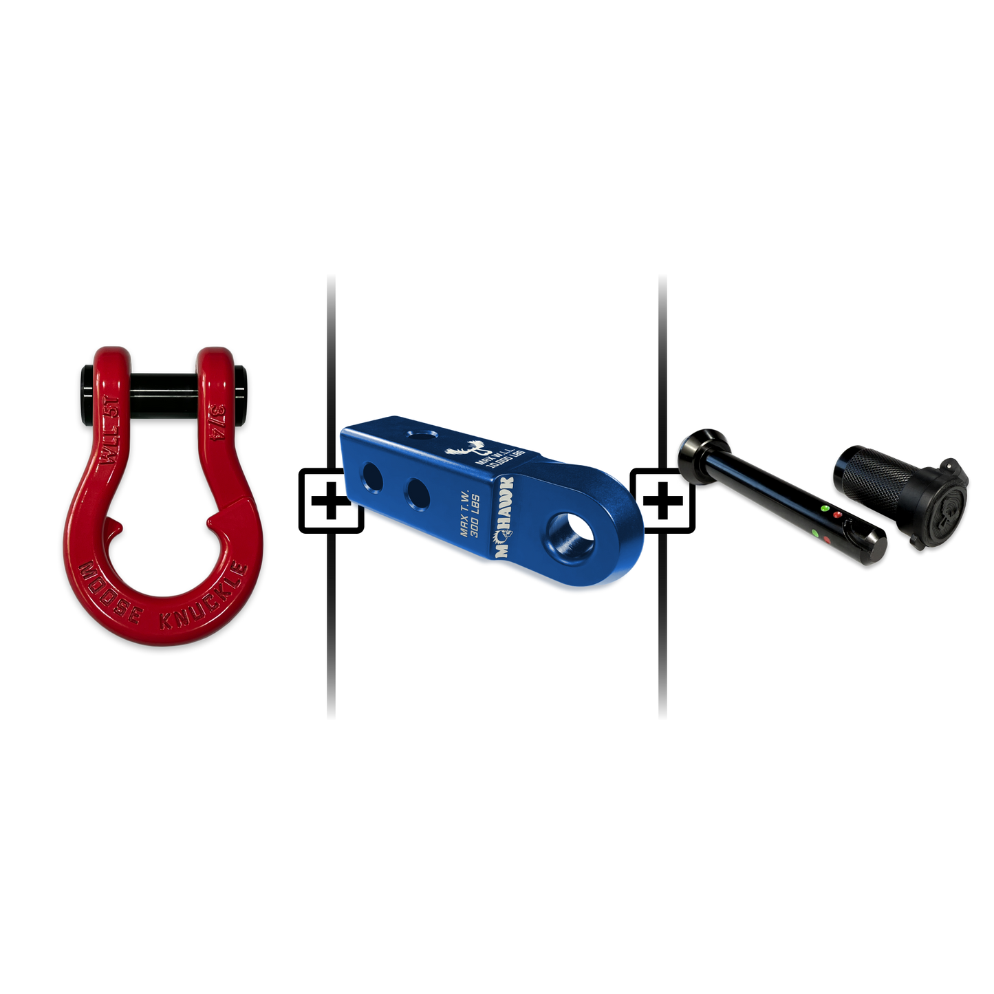 Jowl® 3/4 Split Shackle® Mohawk 2.0 Receiver and Hitch Pin Bundle