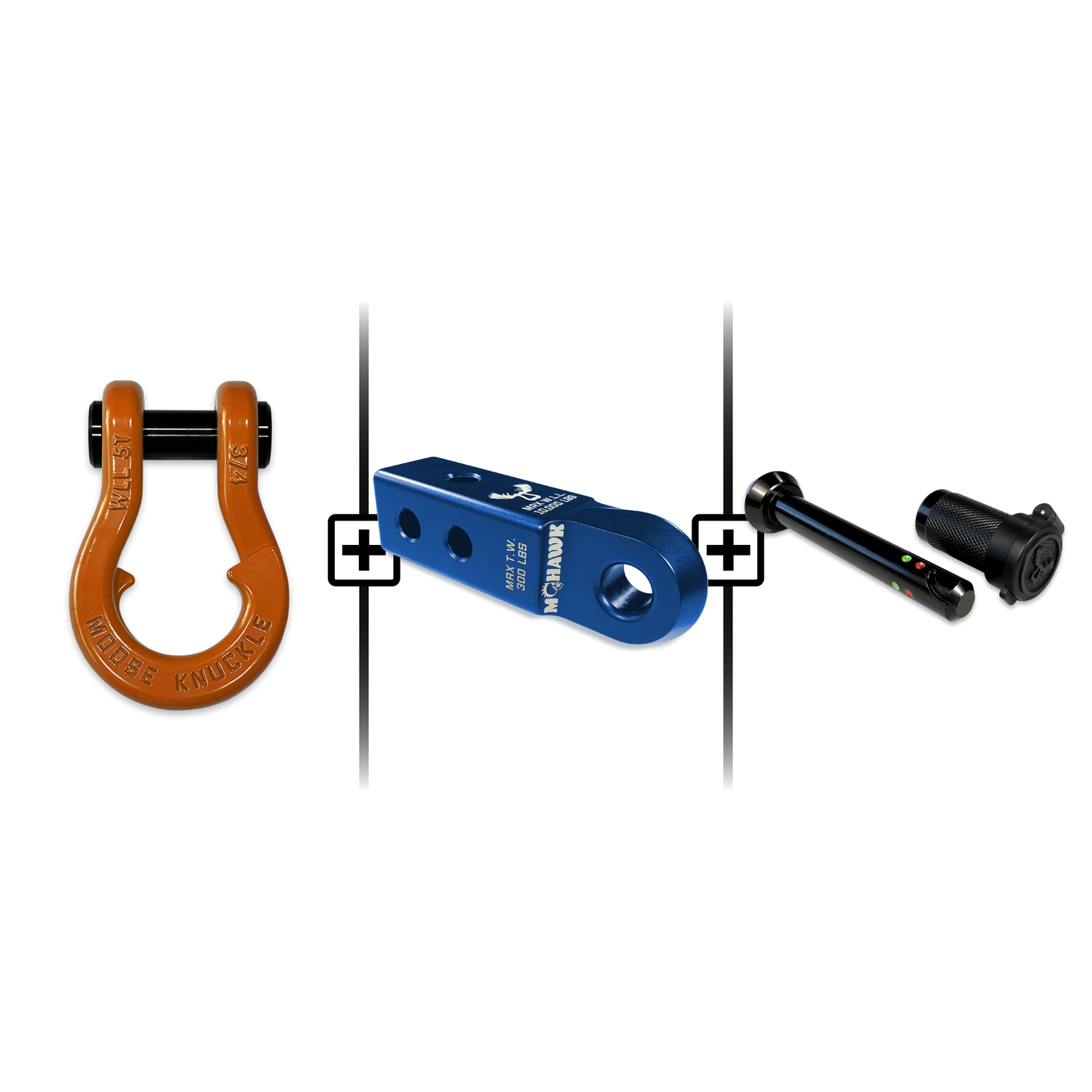 Jowl® 3/4 Split Shackle® Mohawk 2.0 Receiver and Hitch Pin Bundle
