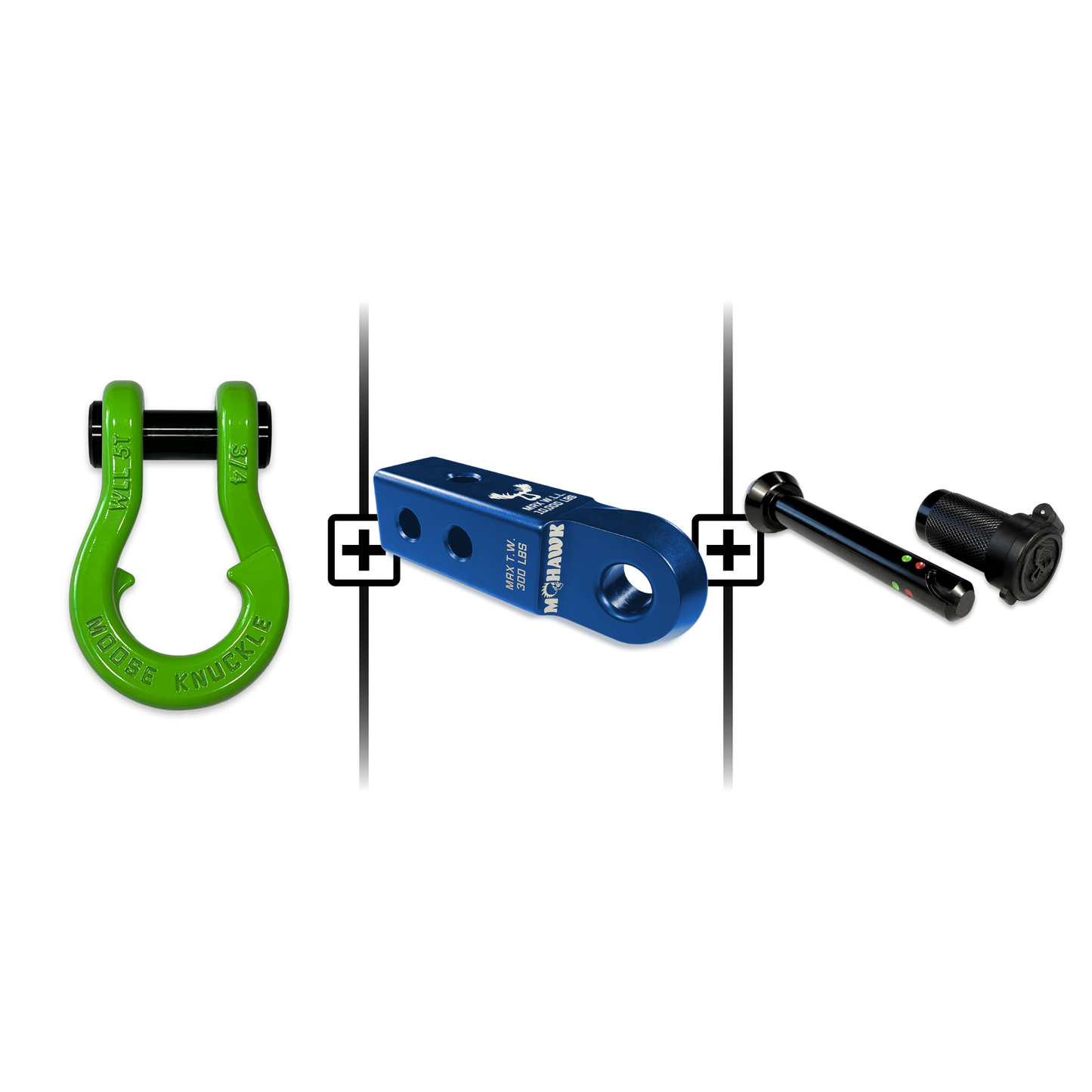 Jowl® 3/4 Split Shackle® Mohawk 2.0 Receiver and Hitch Pin Bundle