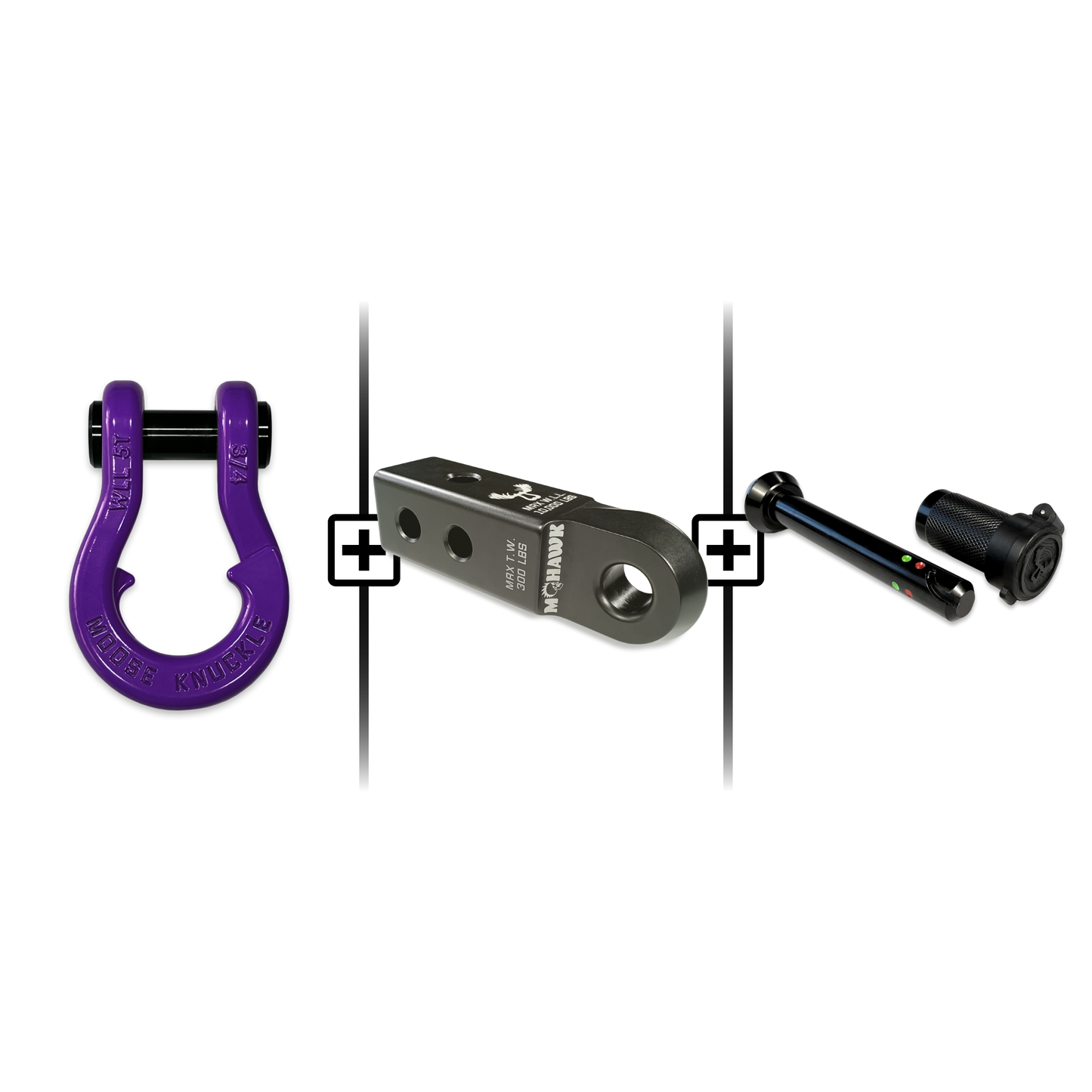 Jowl® 3/4 Split Shackle® Mohawk 2.0 Receiver and Hitch Pin Bundle