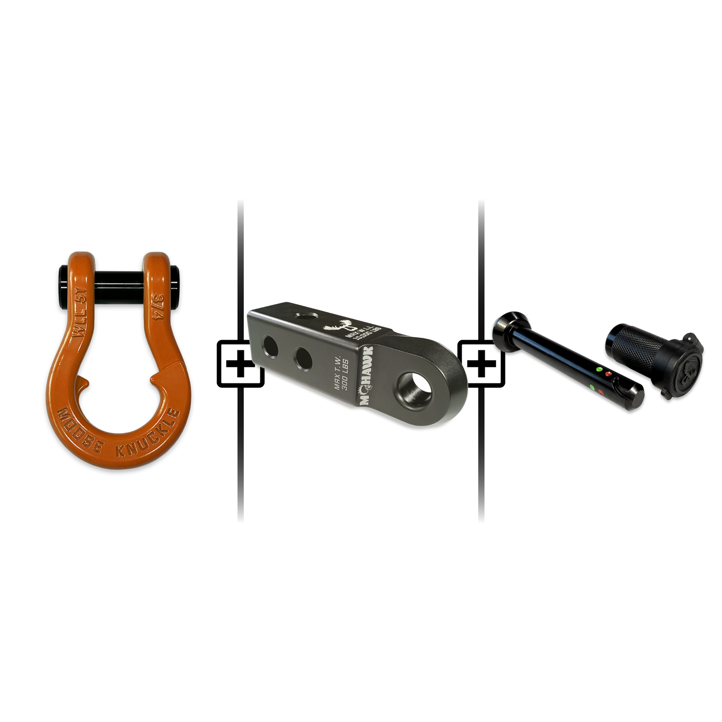 Jowl® 3/4 Split Shackle® Mohawk 2.0 Receiver and Hitch Pin Bundle