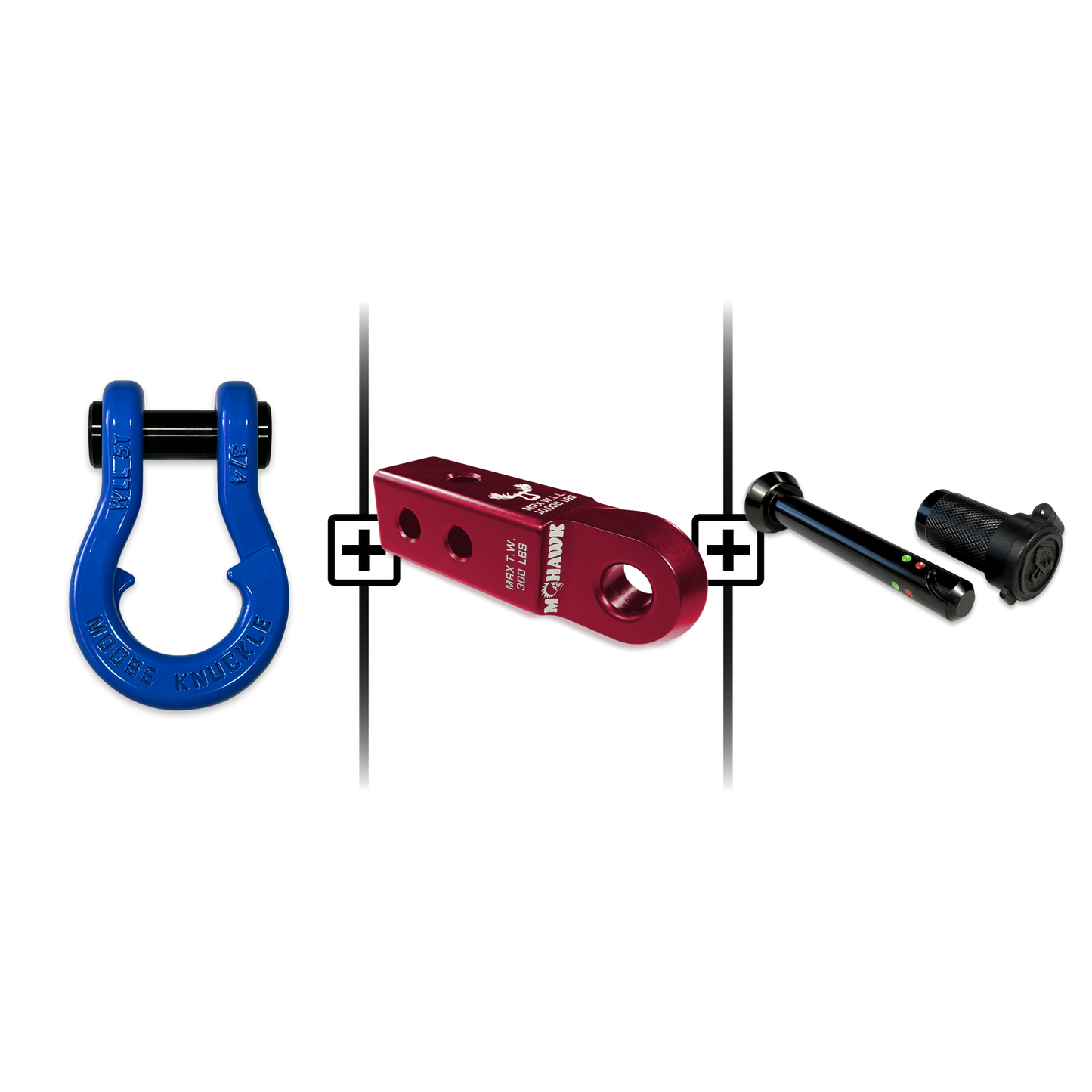 Jowl® 3/4 Split Shackle® Mohawk 2.0 Receiver and Hitch Pin Bundle