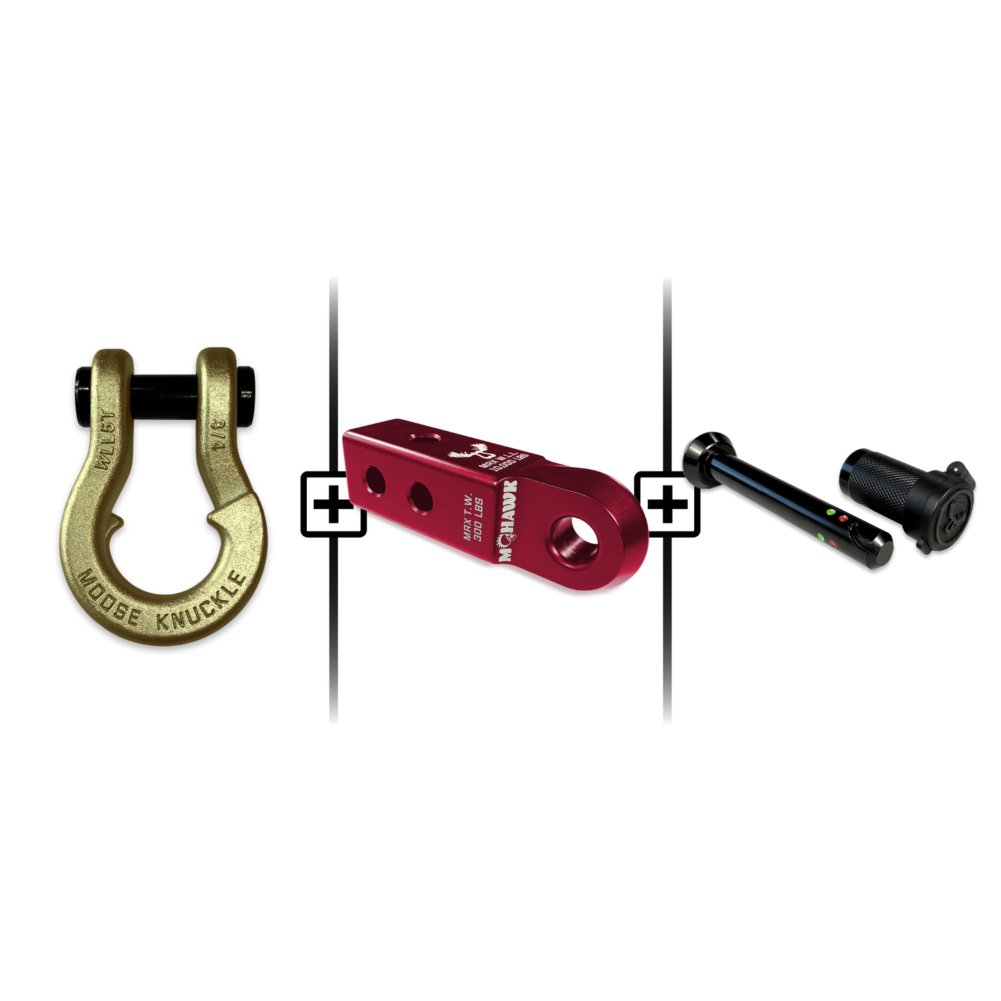 Jowl® 3/4 Split Shackle® Mohawk 2.0 Receiver and Hitch Pin Bundle