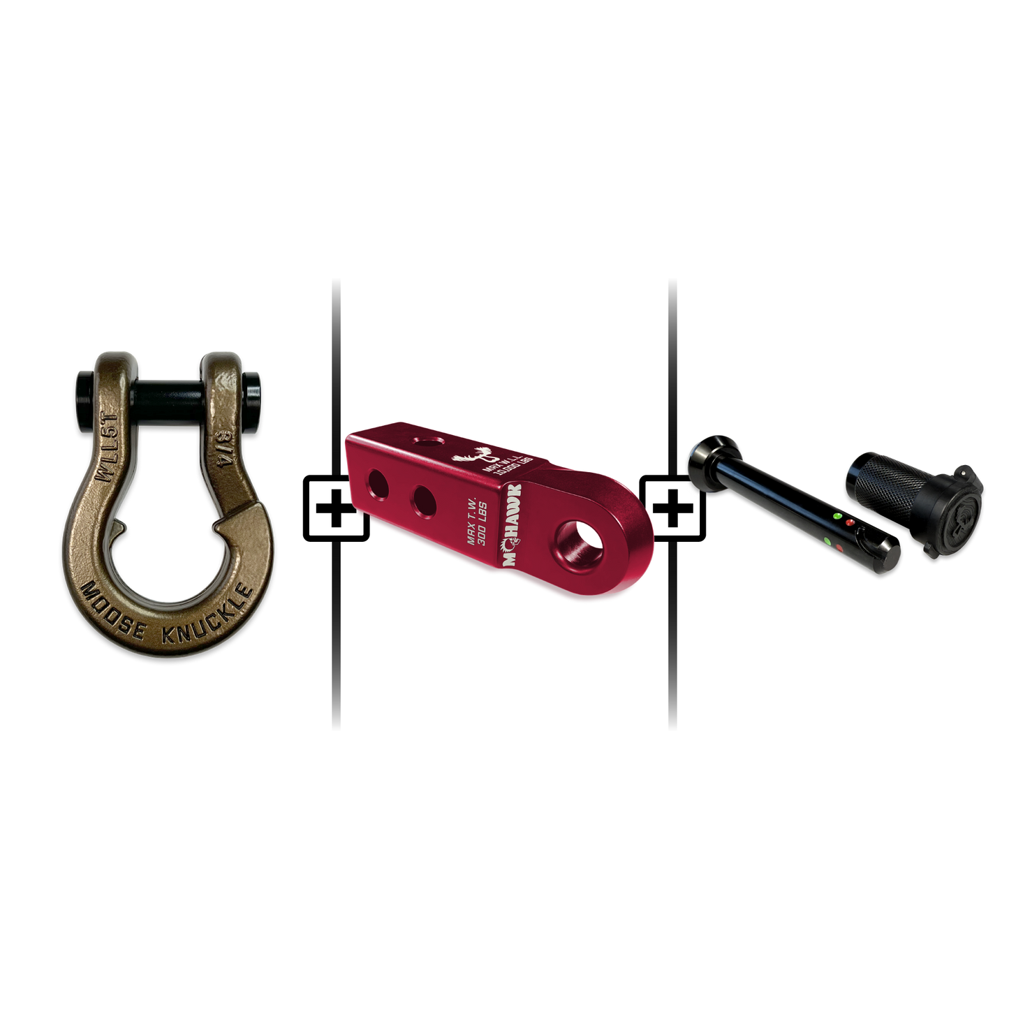 Jowl® 3/4 Split Shackle® Mohawk 2.0 Receiver and Hitch Pin Bundle