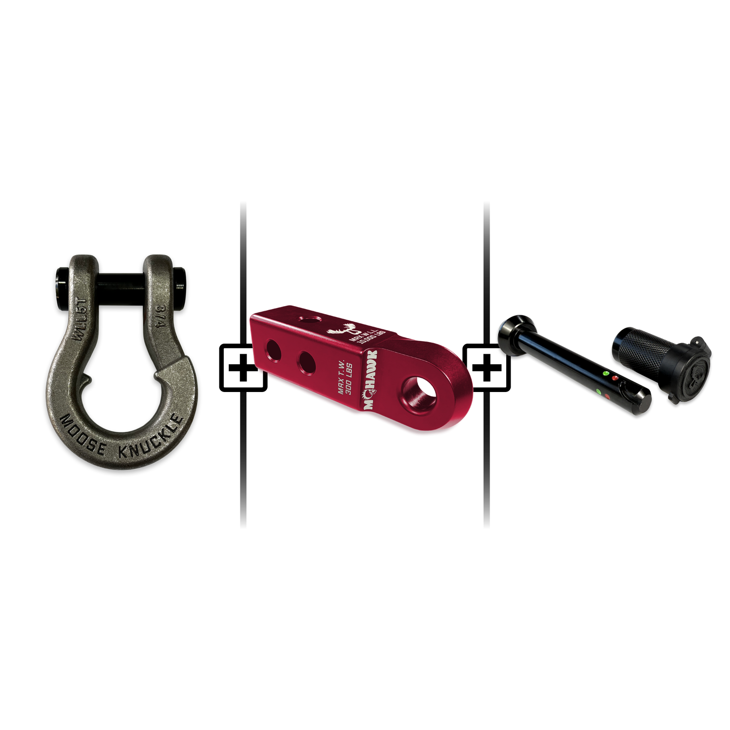 Jowl® 3/4 Split Shackle® Mohawk 2.0 Receiver and Hitch Pin Bundle