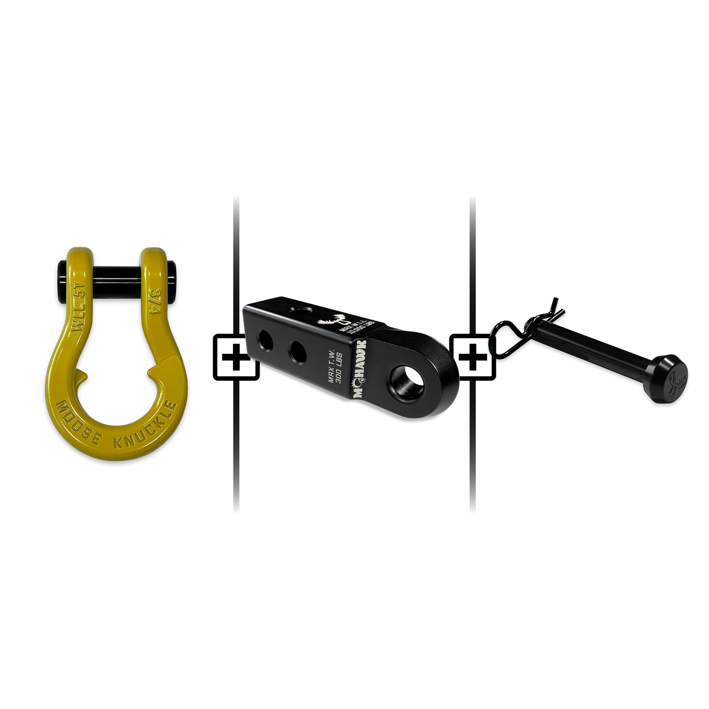Jowl® 3/4 Split Shackle® Mohawk 2.0 Receiver and Hitch Pin Bundle