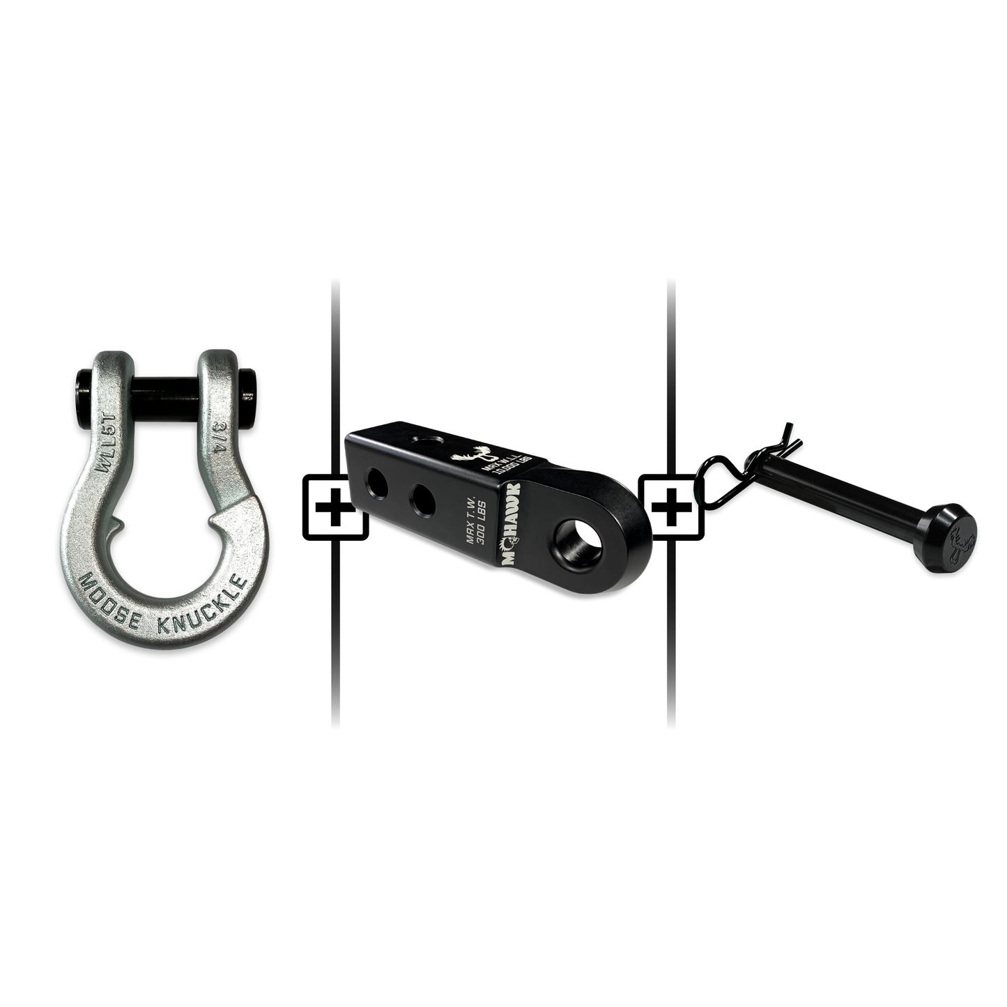 Jowl® 3/4 Split Shackle® Mohawk 2.0 Receiver and Hitch Pin Bundle