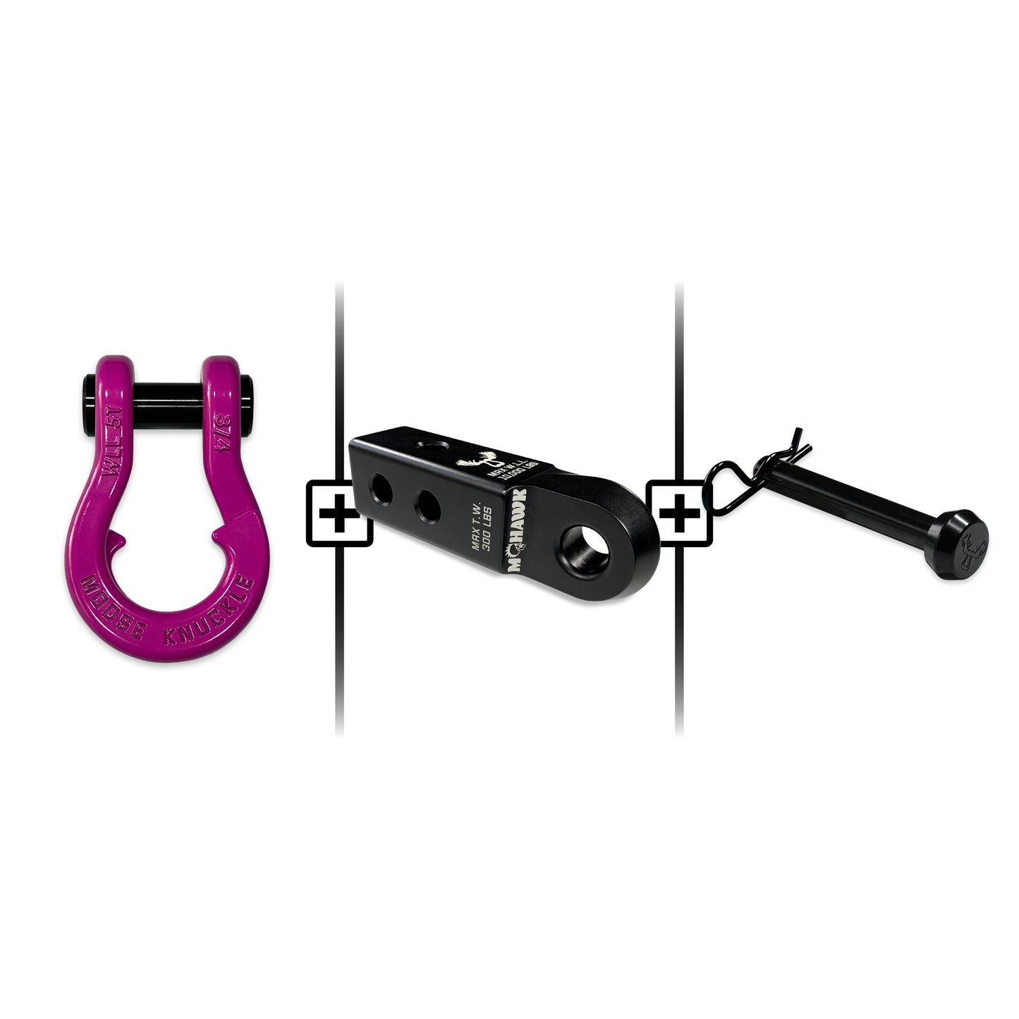 Jowl® 3/4 Split Shackle® Mohawk 2.0 Receiver and Hitch Pin Bundle