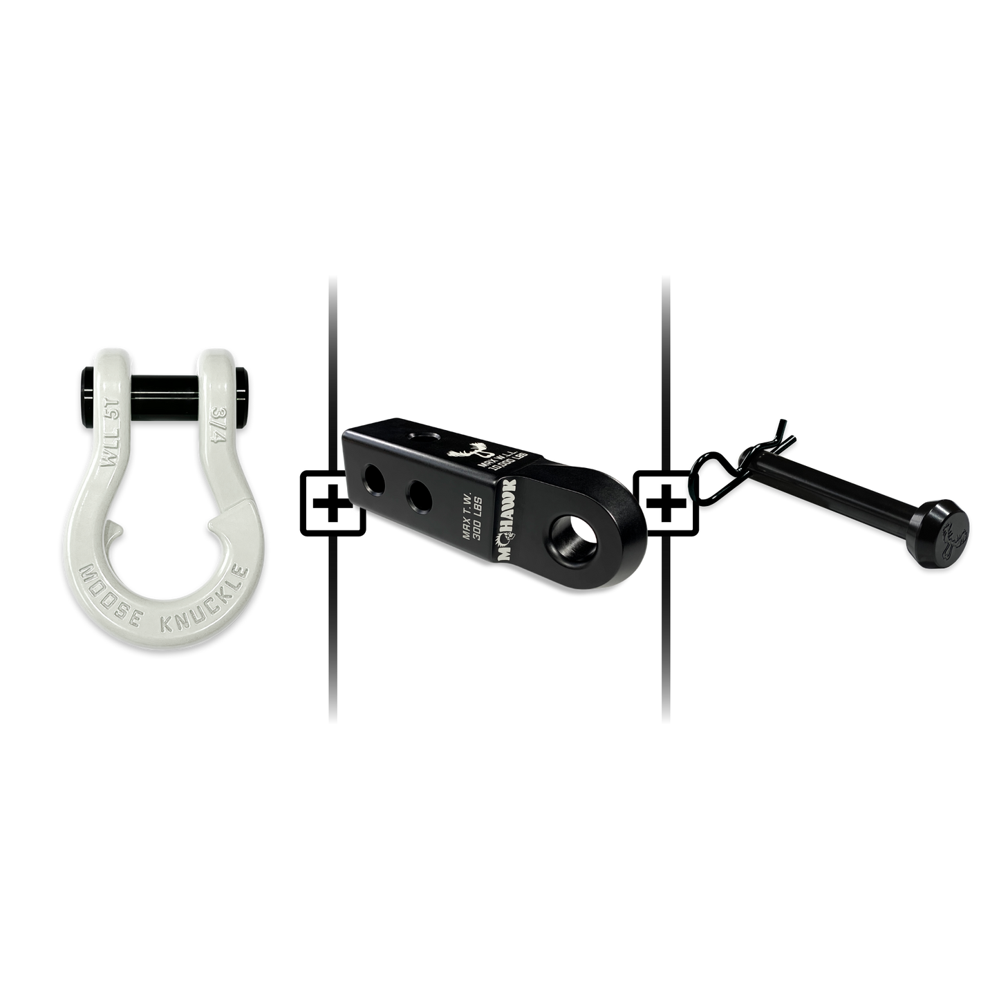 Jowl® 3/4 Split Shackle® Mohawk 2.0 Receiver and Hitch Pin Bundle