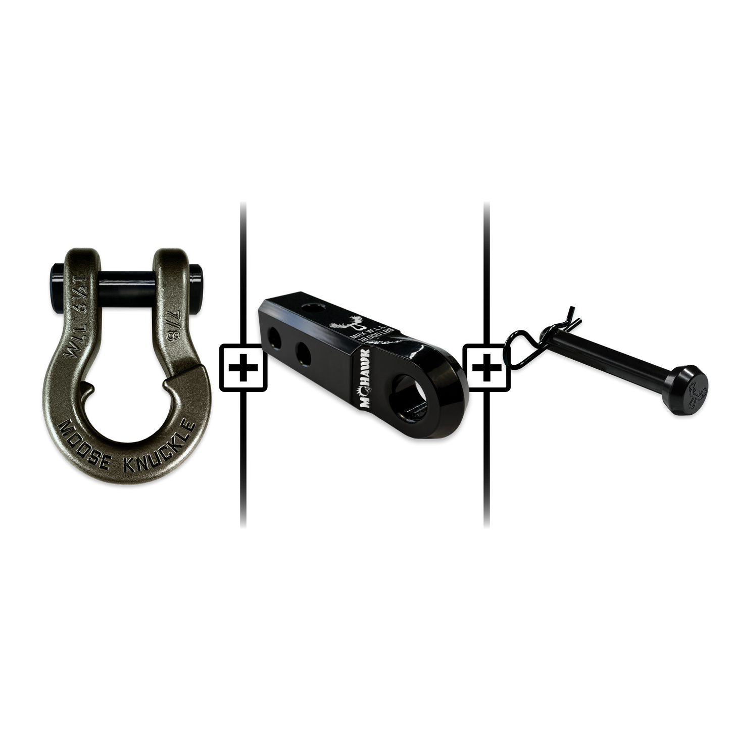 Jowl® Split Shackle® 7/8 Mohawk Receiver 2.0 x 7/8 Hitch Pin Bundle