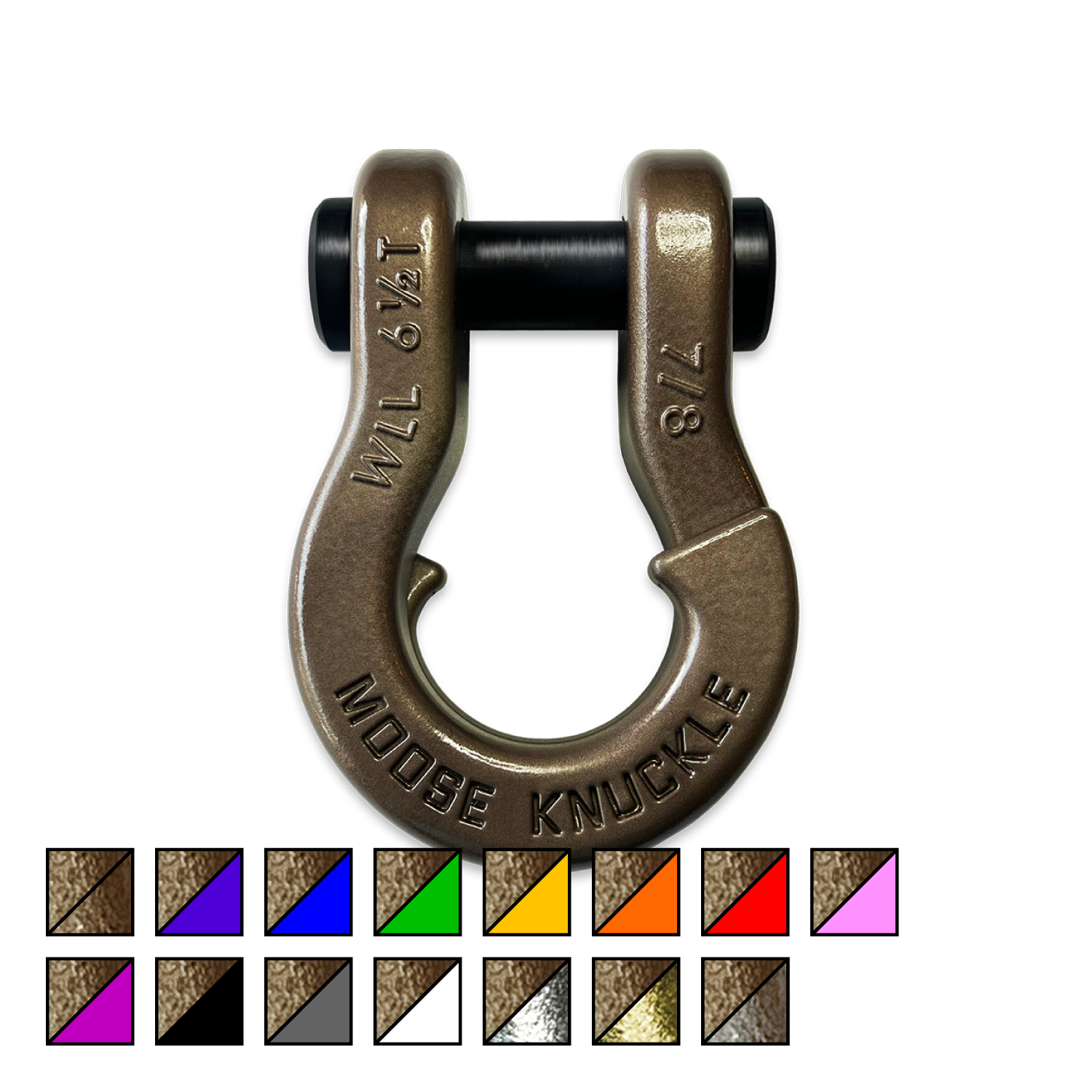 Jowl 7/8 Split Shackle Buff Bronze | Large Lifted Trucks