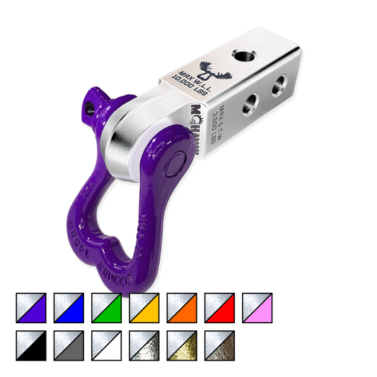 Soft Shackle Receiver | Atomic Silver & Purple